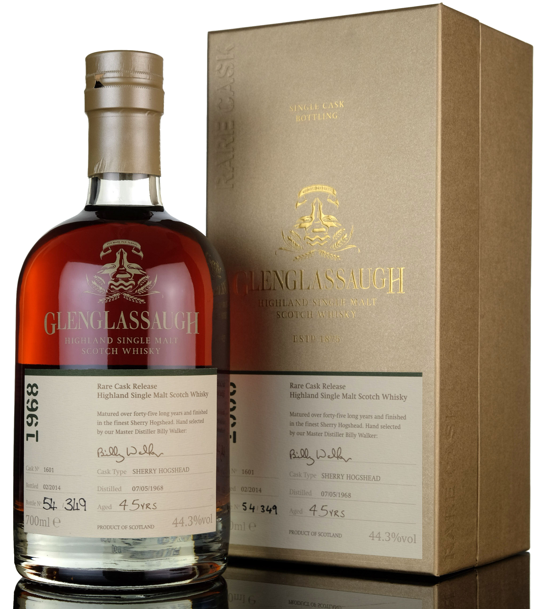 Glenglassaugh 1968-2014 - 45 Year Old - Single Cask 1601