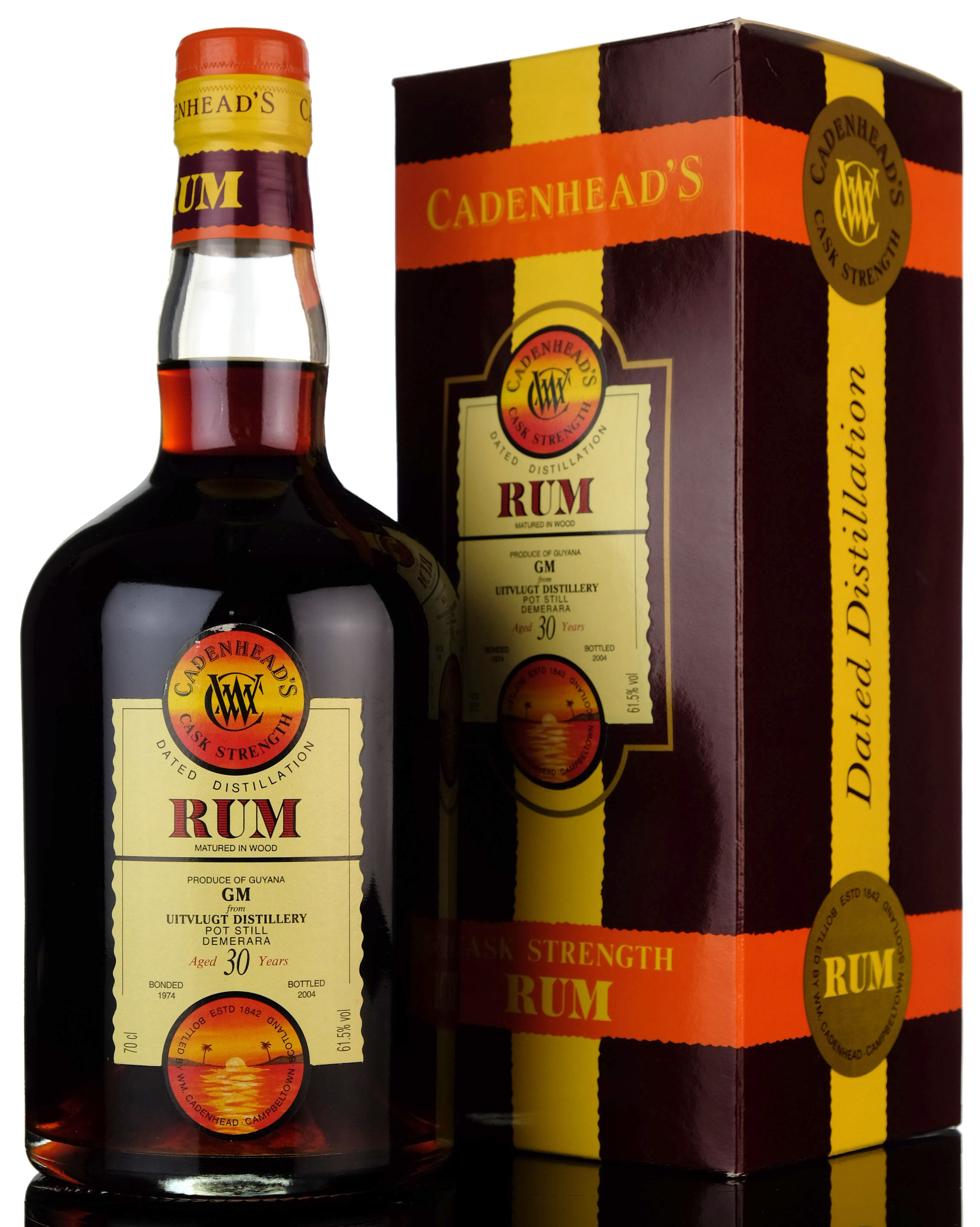 Uitvlugt 1974-2004 - 30 Year Old - Cask Strength - Cadenheads Rum