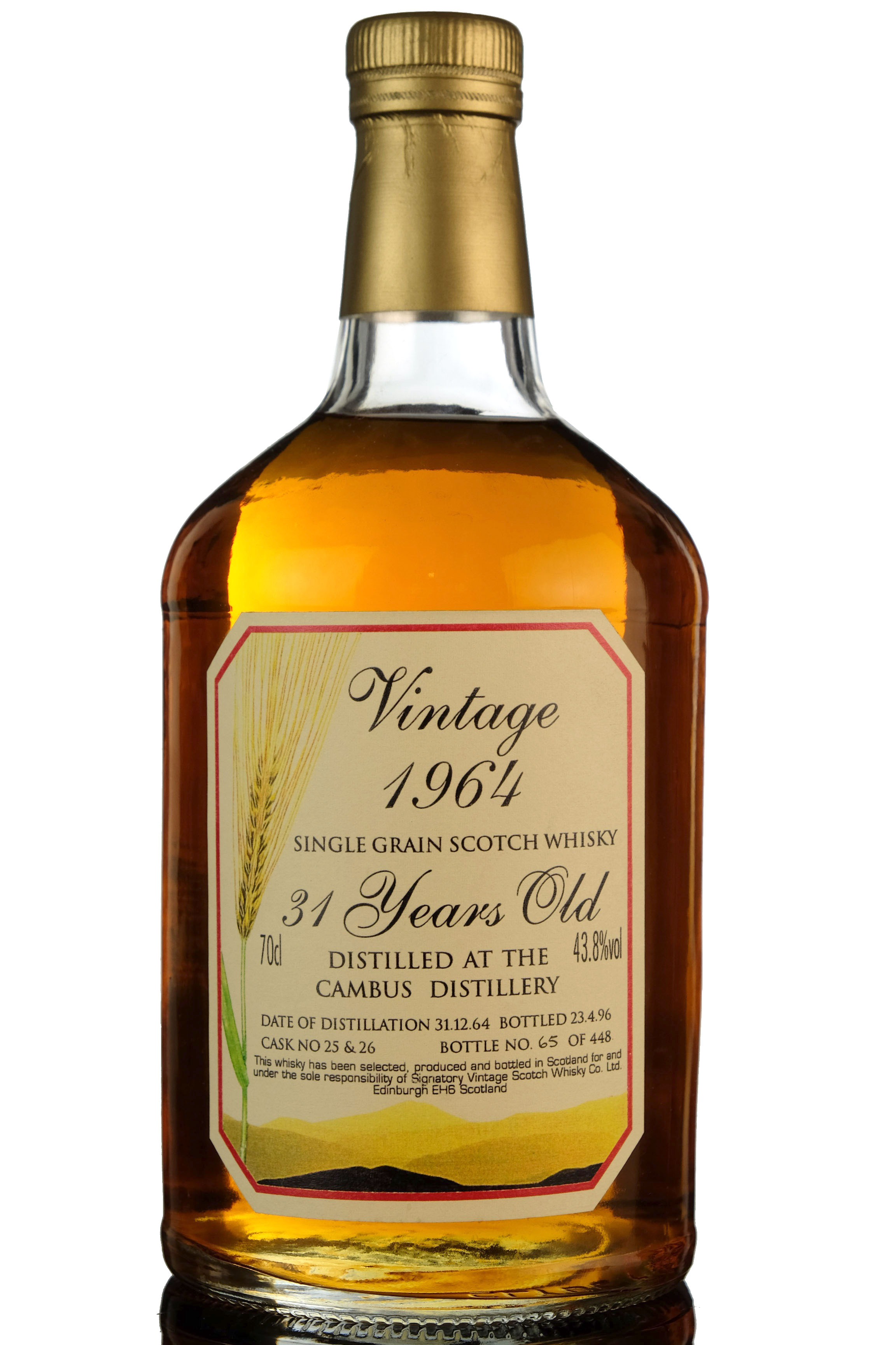 Cambus 1964-1996 - 31 Year Old - Signatory Vintage - Casks 25-26