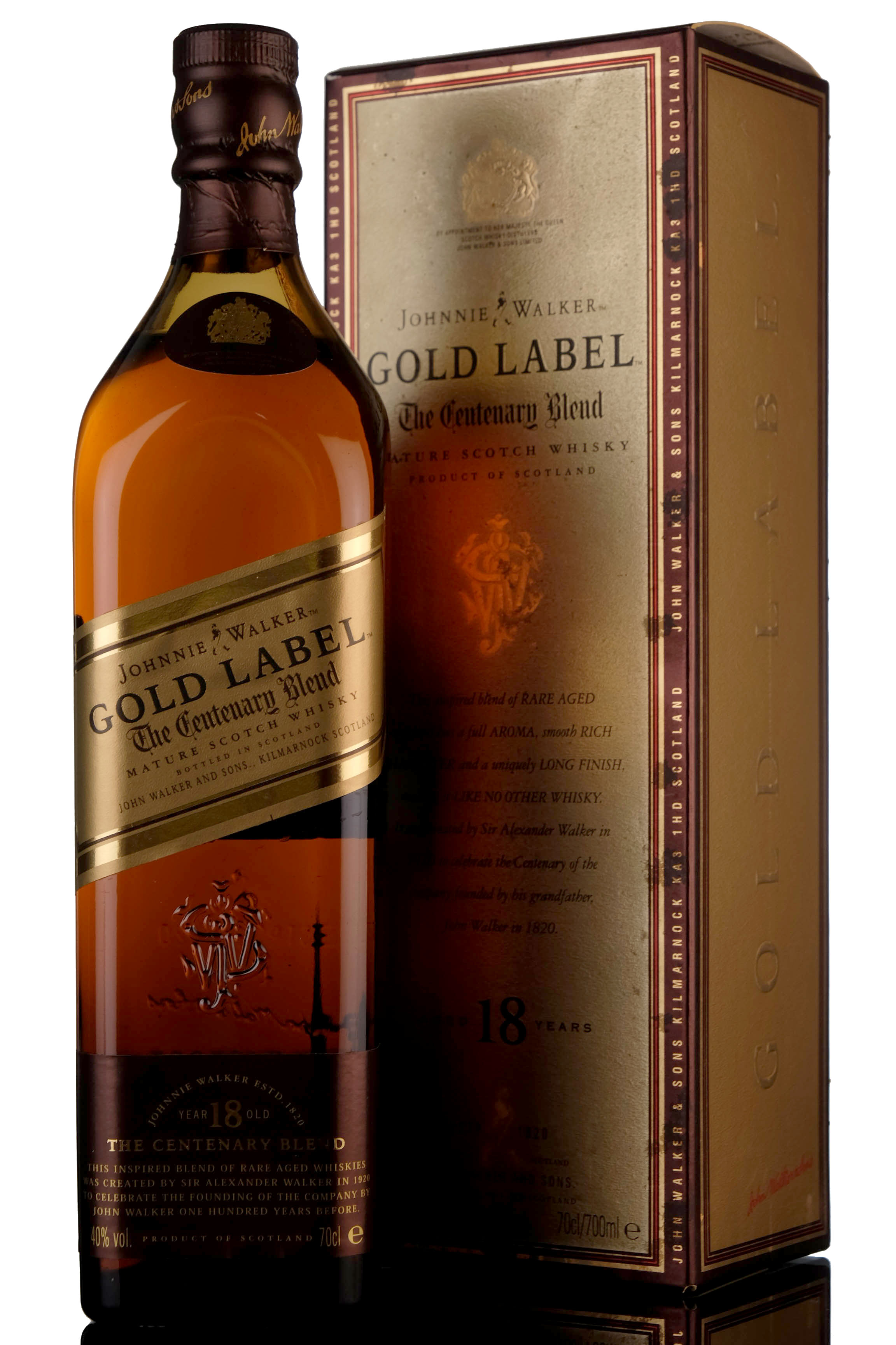 Johnnie Walker 18 Year Old - Gold Label - The Centenary Blend