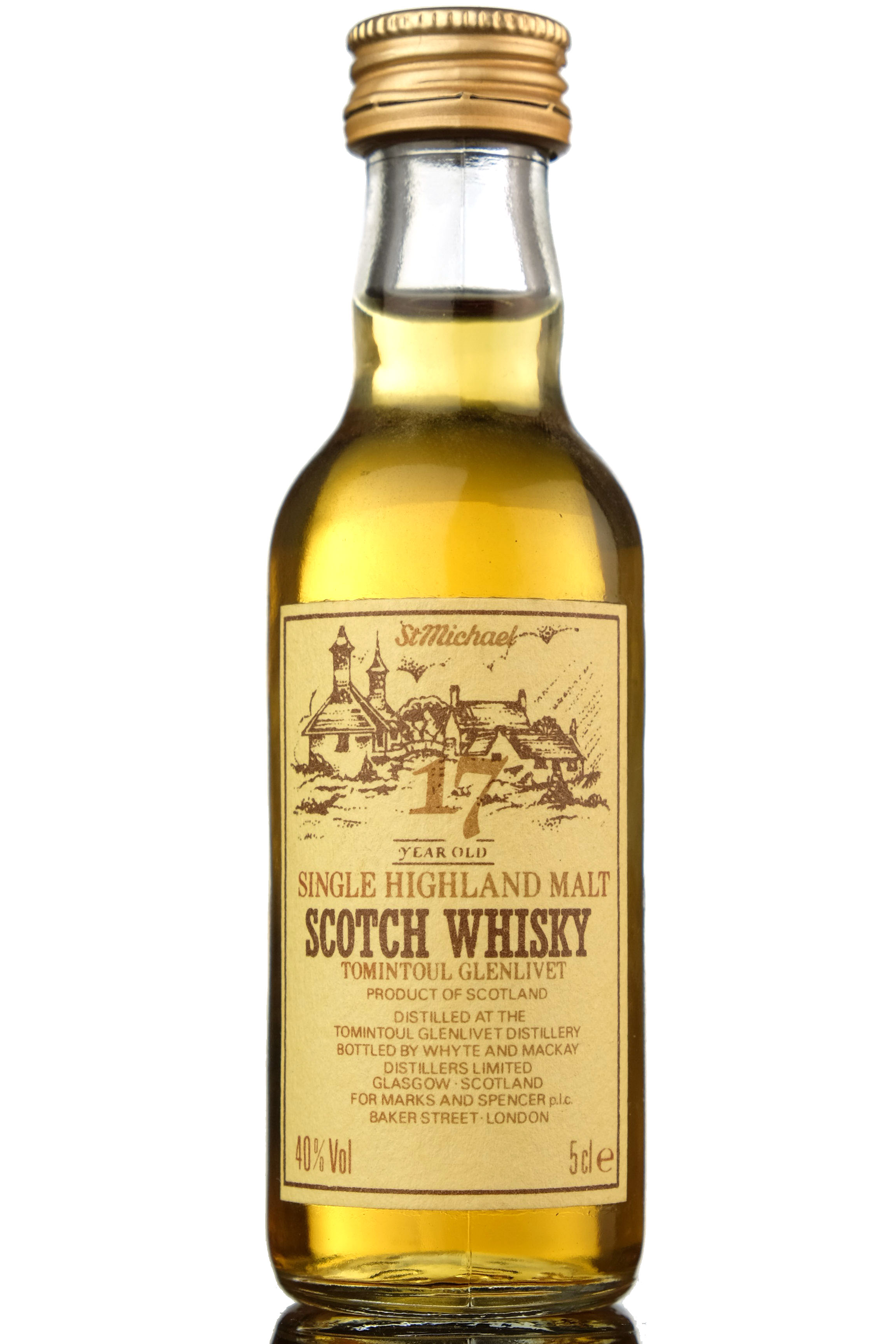 Tomintoul-Glenlivet 17 Year Old - St Michael Miniature