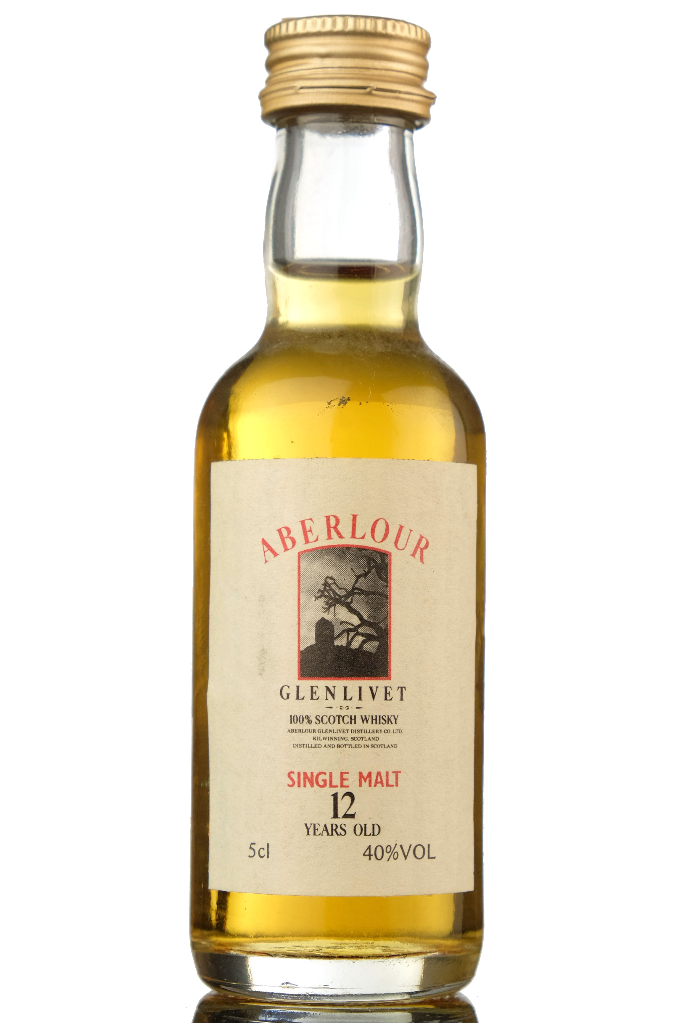 Aberlour-Glenlivet 12 Year Old Miniature - Circa 1990