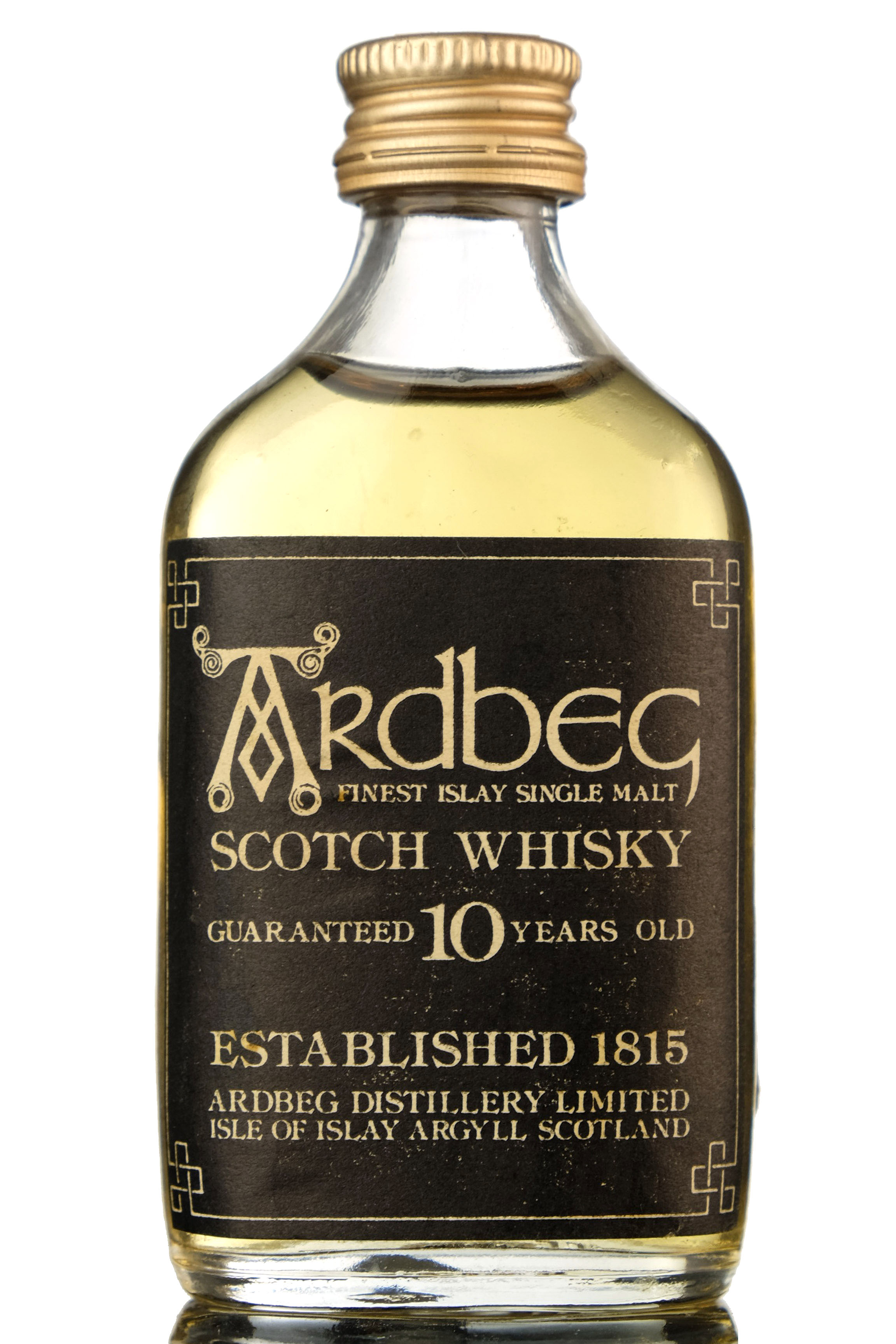 Ardbeg 10 Year Old - Guaranteed - 1980s - Miniature