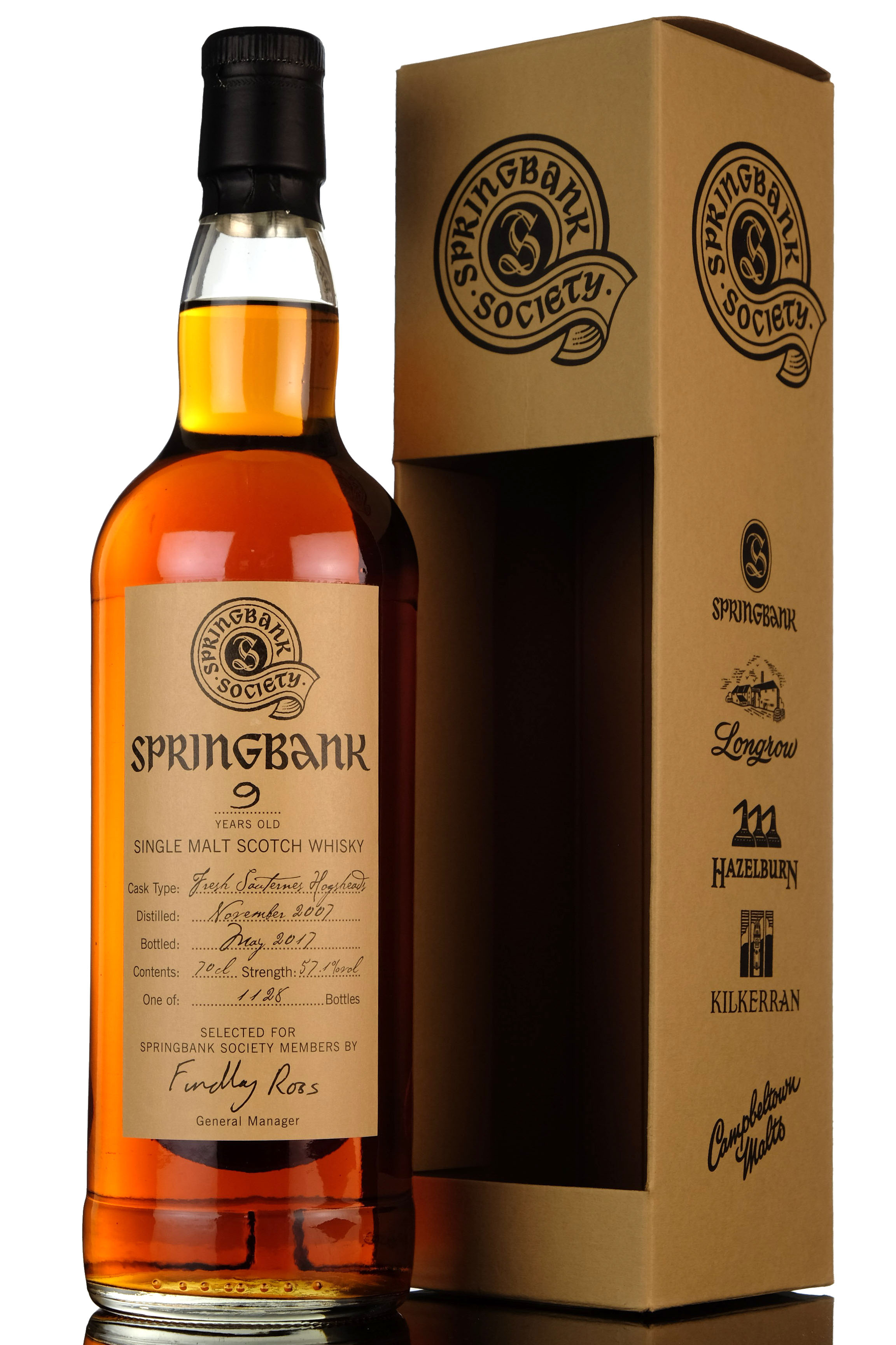 Springbank 2007 - 2017 9 Society Bottling