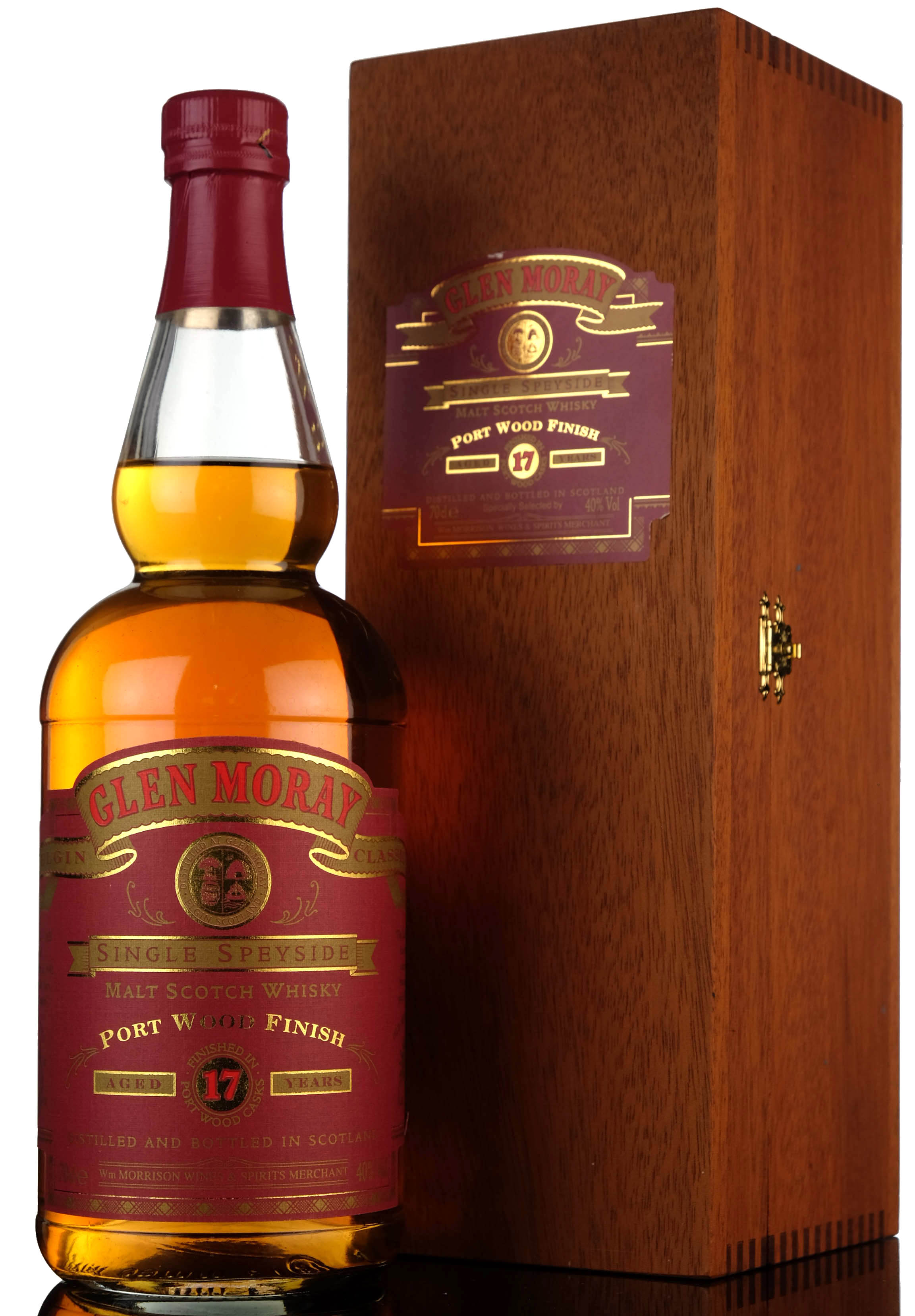 Glen Moray 17 Year Old - Port Wood Finish - Morrisons Exclusive