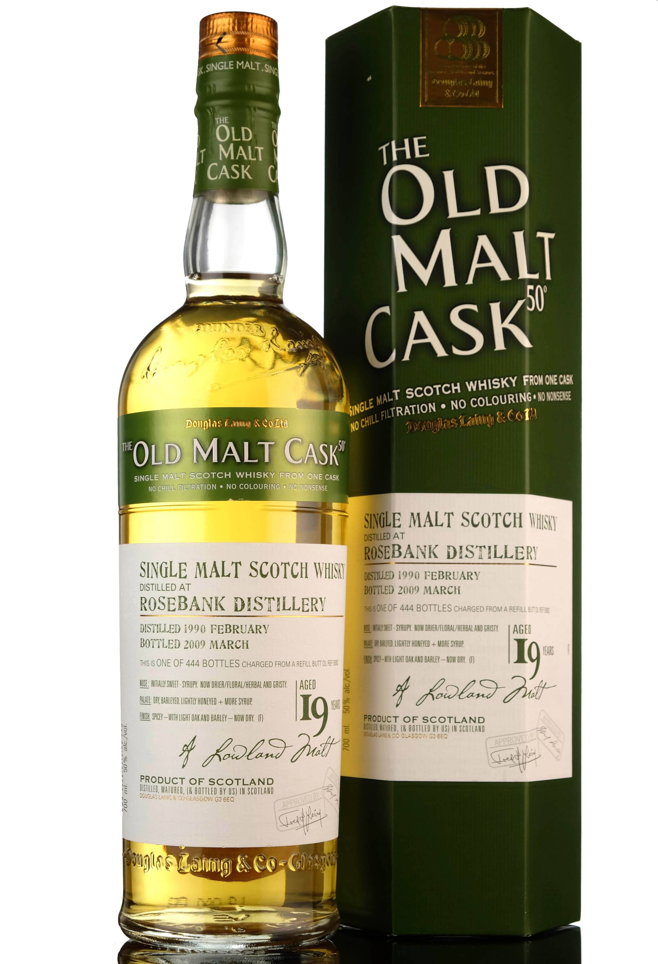 Rosebank 1990-2009 - 19 Year Old - Douglas Laing - Old Malt Cask - Single Cask 5082