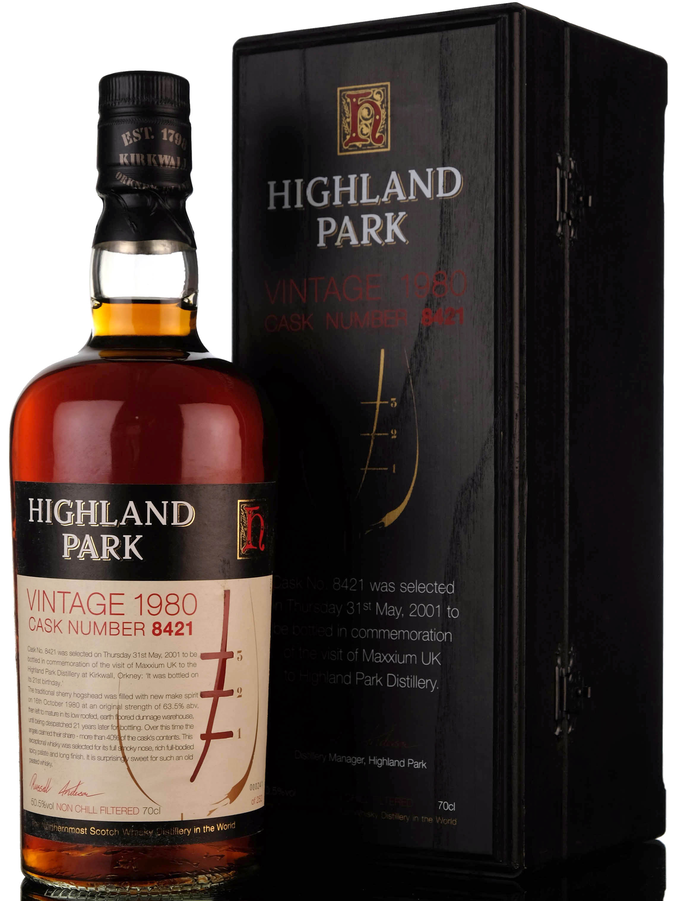 Highland Park 1980-2001 - 21 Year Old - Single Cask 8421