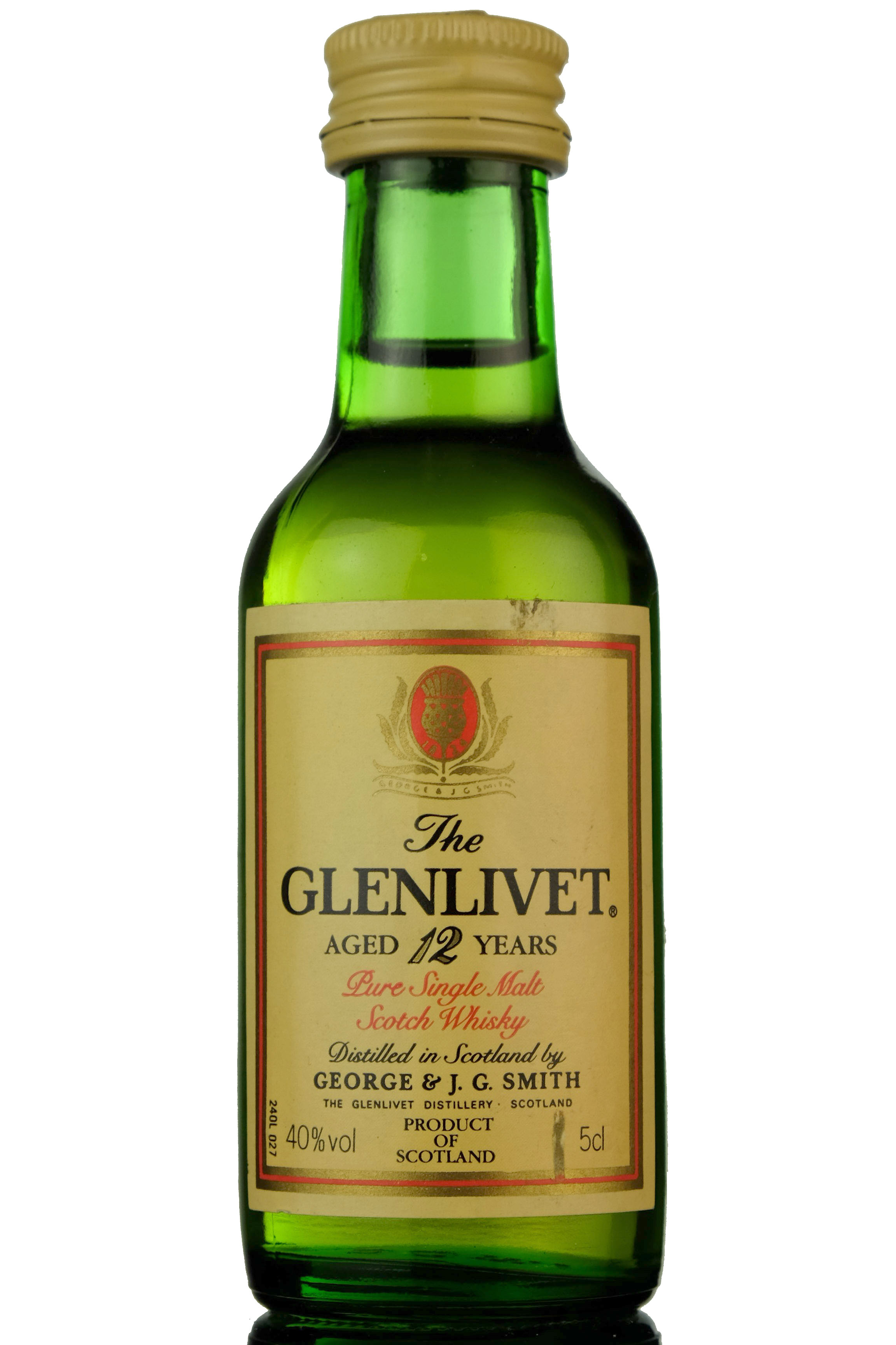 Glenlivet 12 Year Old - Unblended Miniature