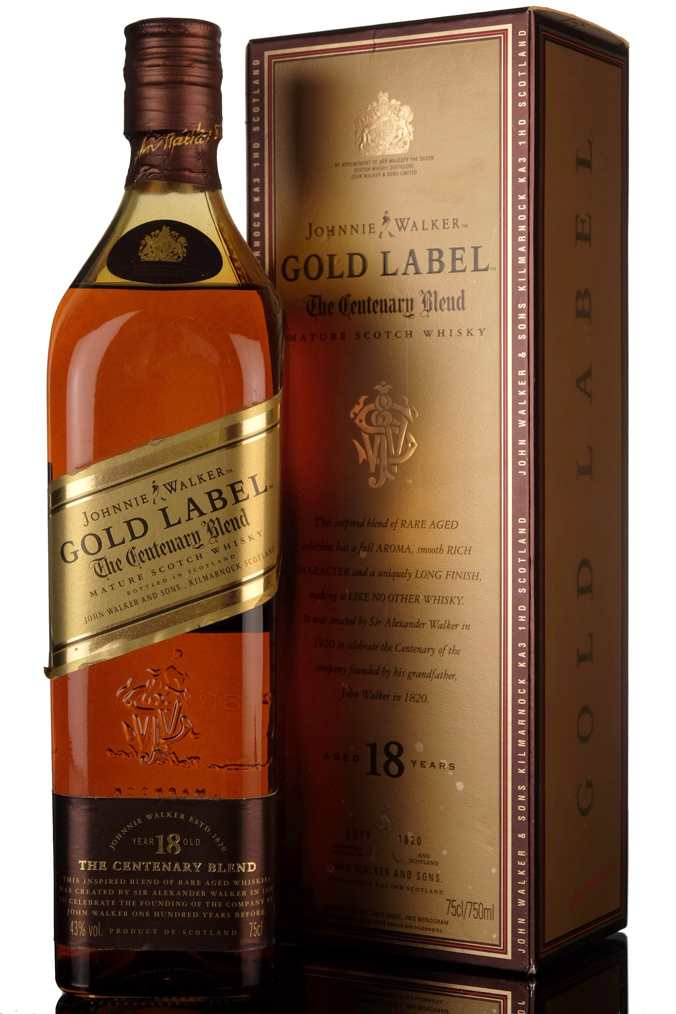 Johnnie Walker 18 Year Old - Gold Label - The Centenary Blend