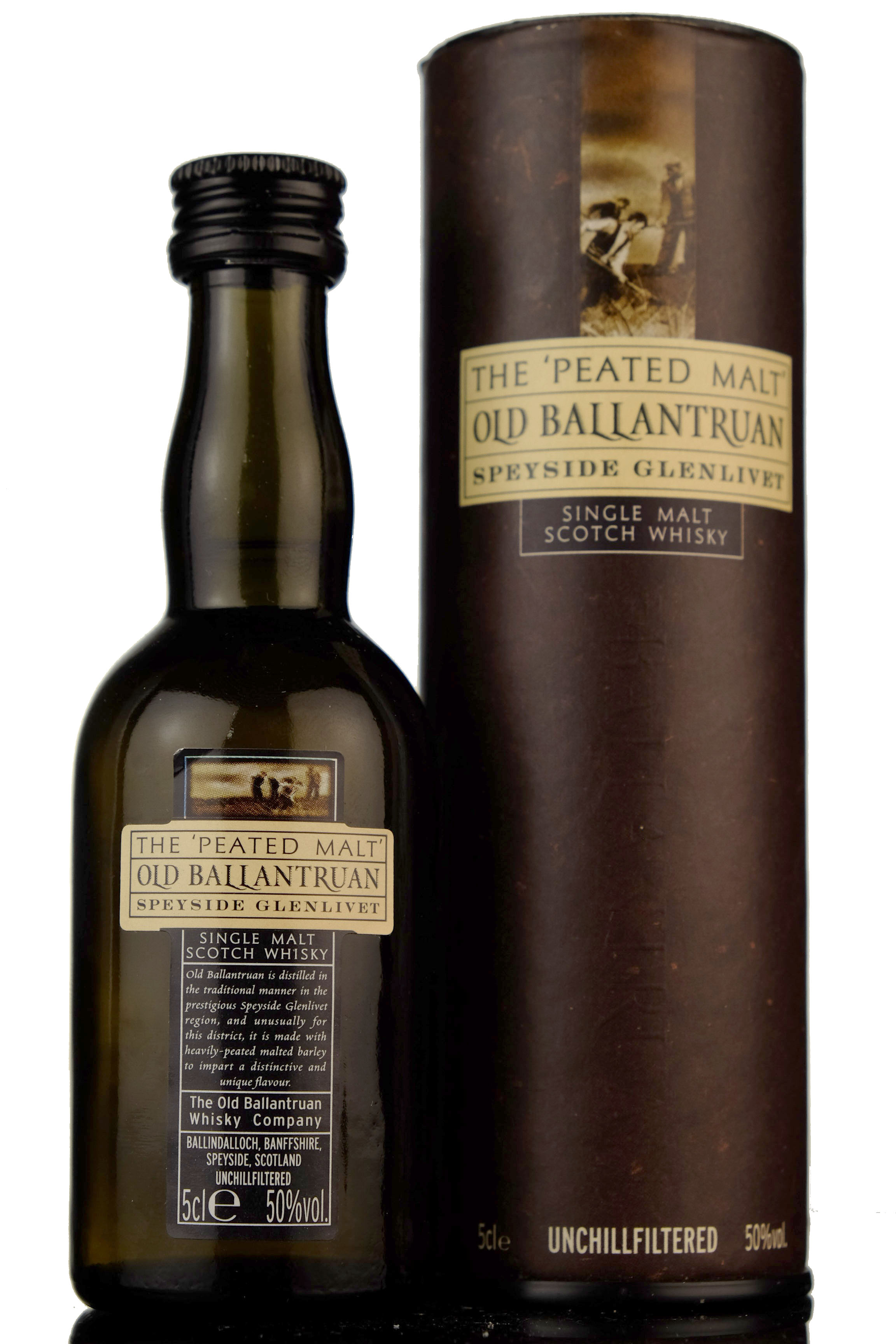 Old Ballantruan Peated Malt Miniature