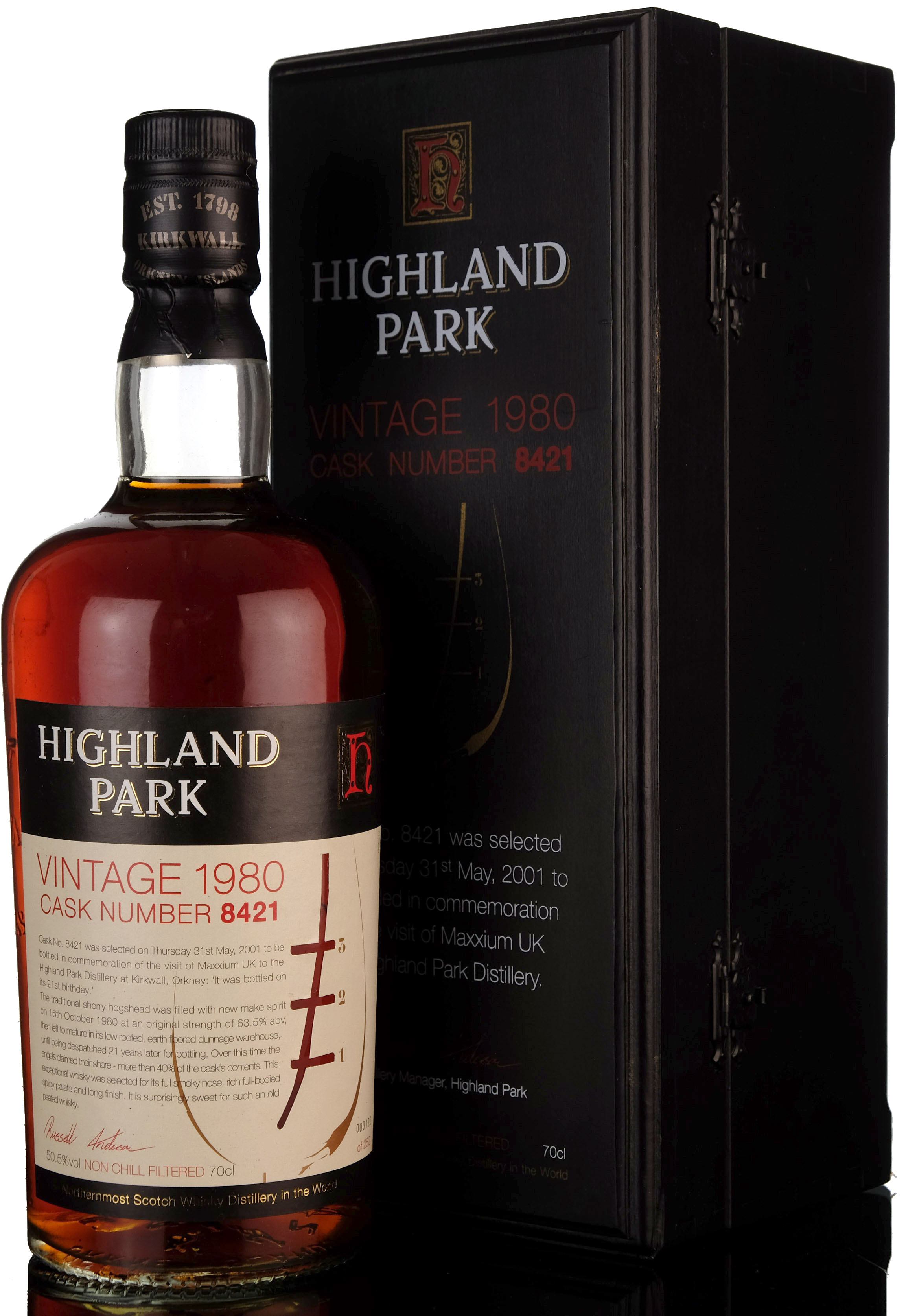 Highland Park 1980-2001 - 21 Year Old - Single Cask 8421