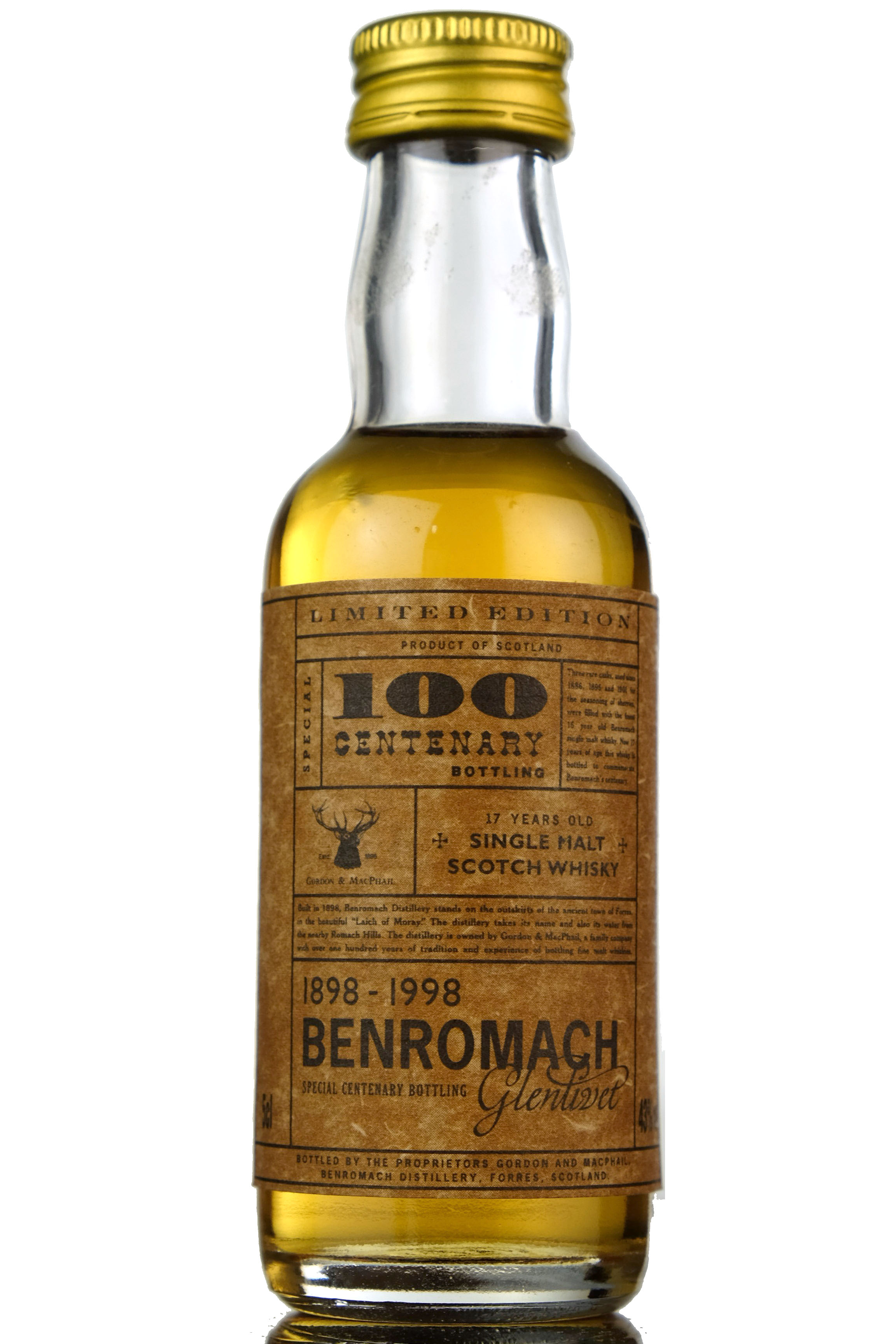 Benromach Centenary - 1898-1998 Miniature