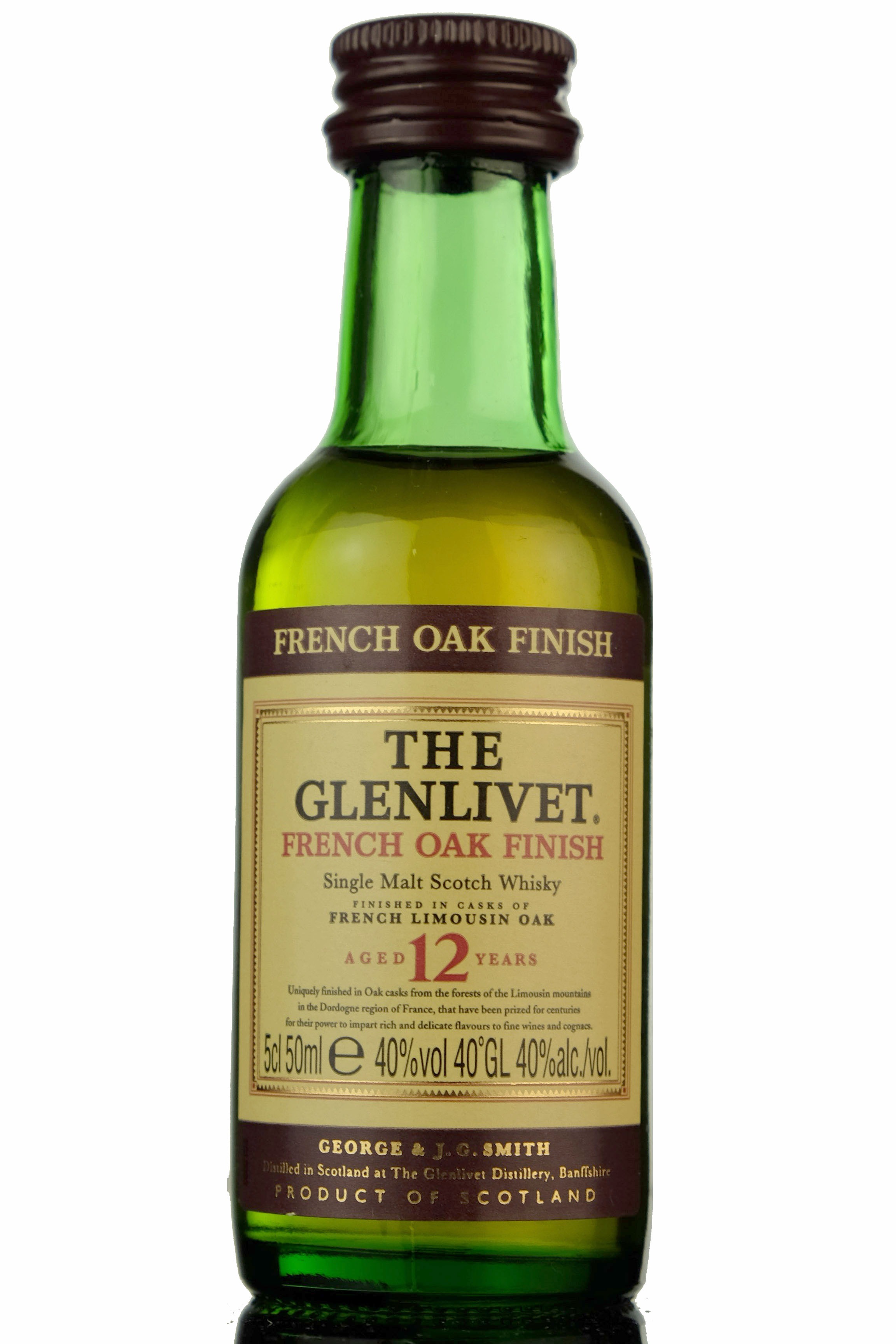 Glenlivet 12 Year Old - French Oak Finish Miniature