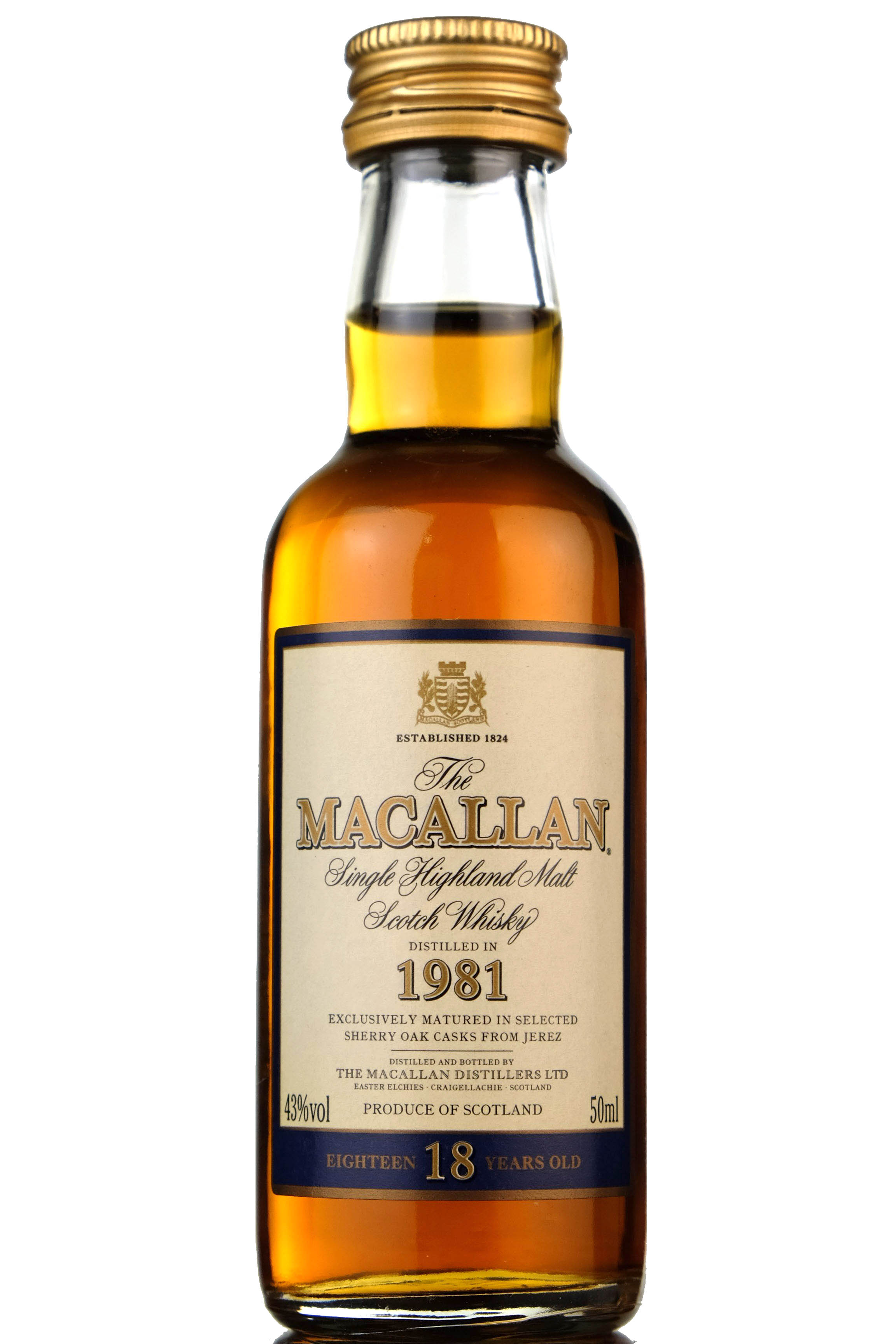 Macallan 1981 - 18 Year Old Miniature