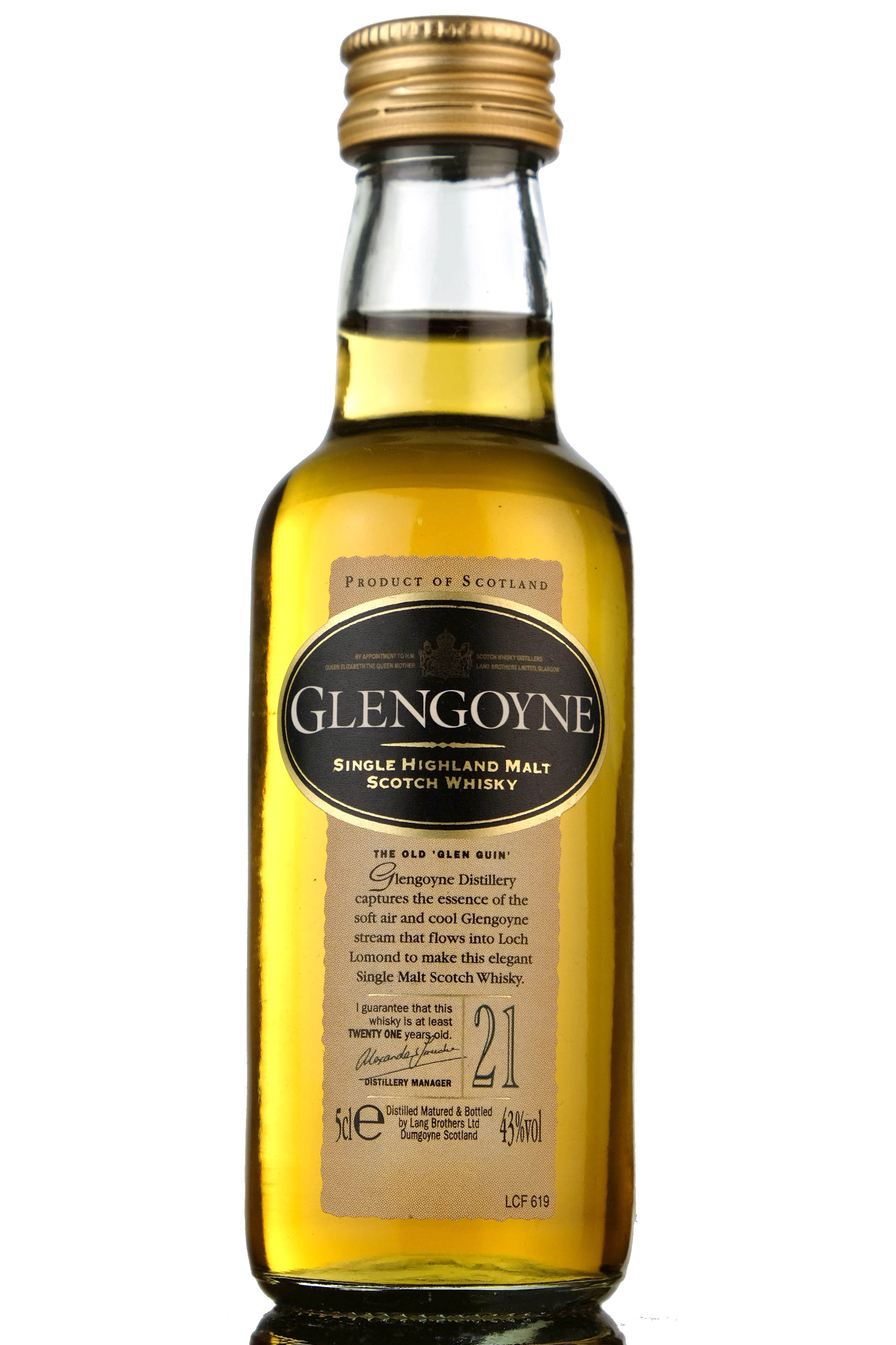 Glengoyne 21 Year Old Miniature