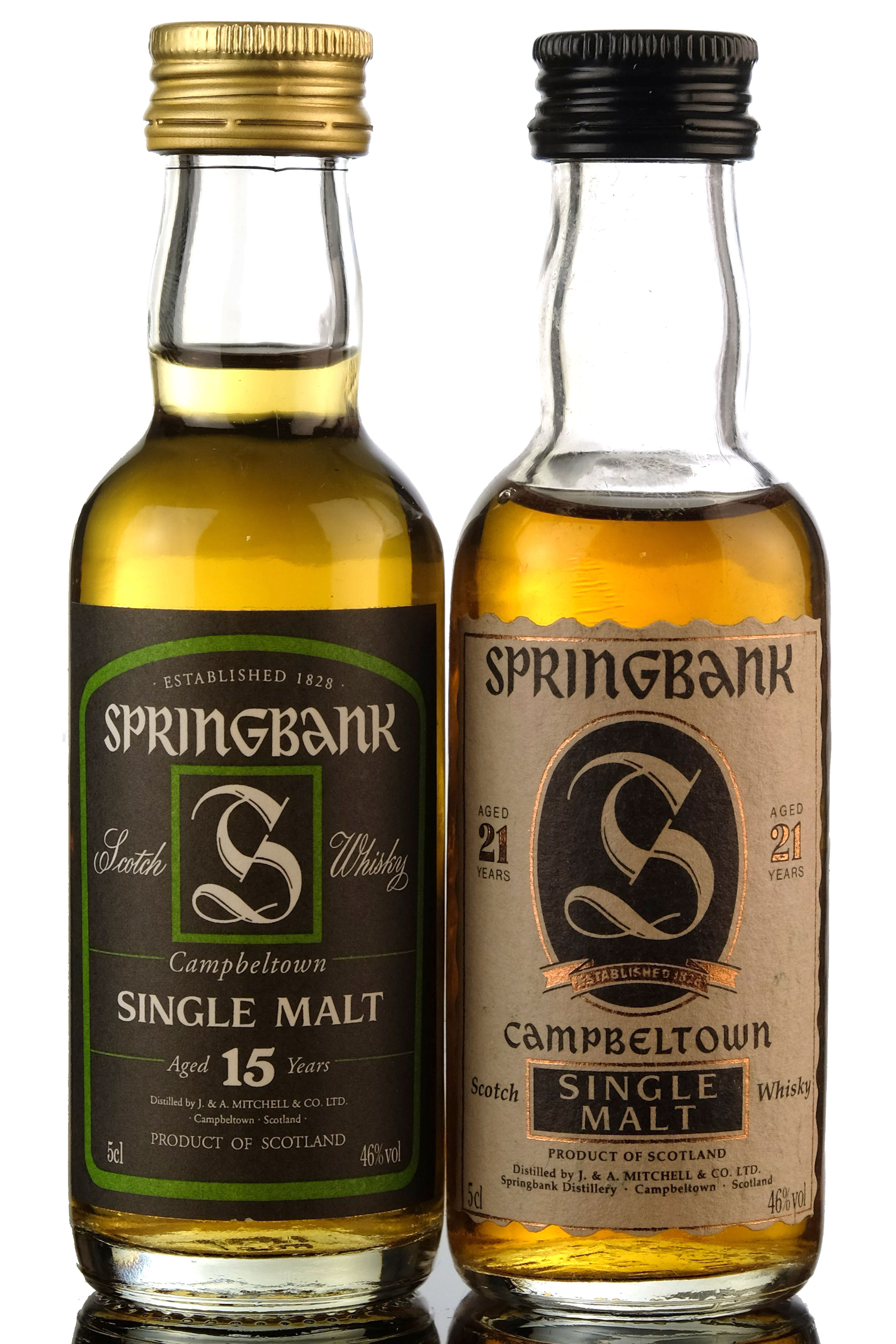 2 x Springbank Miniatures