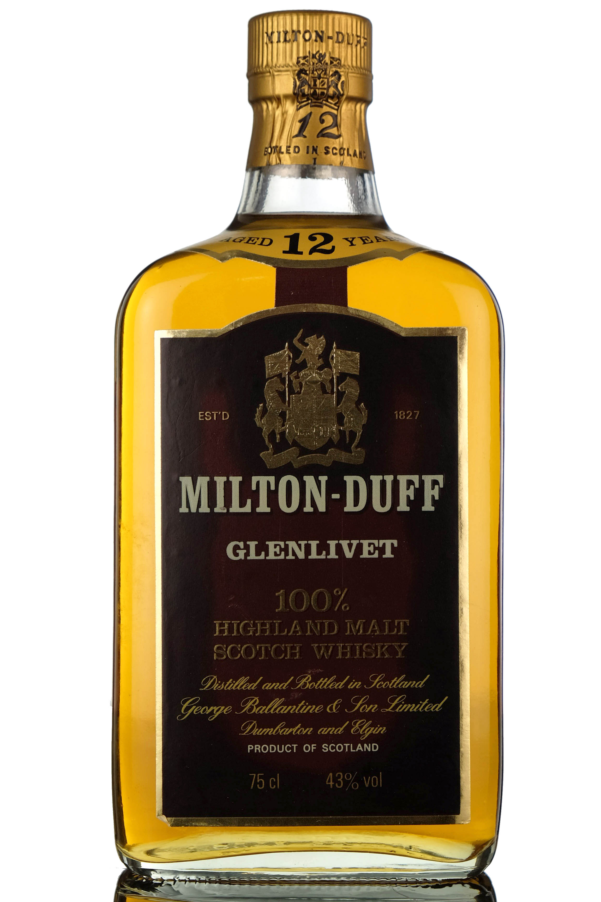 Miltonduff-Glenlivet 12 Year Old - 1980s
