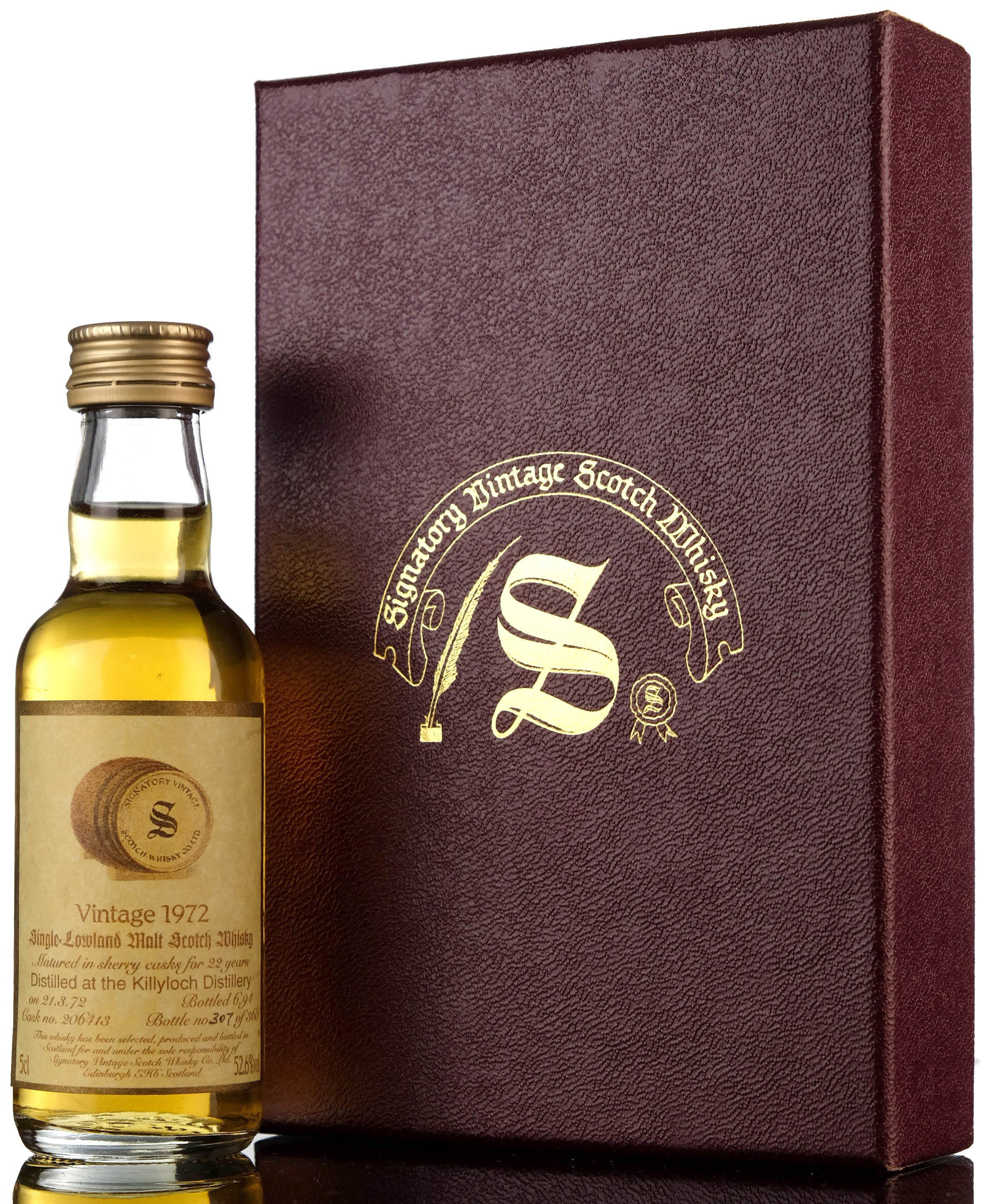 Killyloch 1972-1994 - 22 Year Old - Signatory Vintage - Single Cask 206413 - Miniature