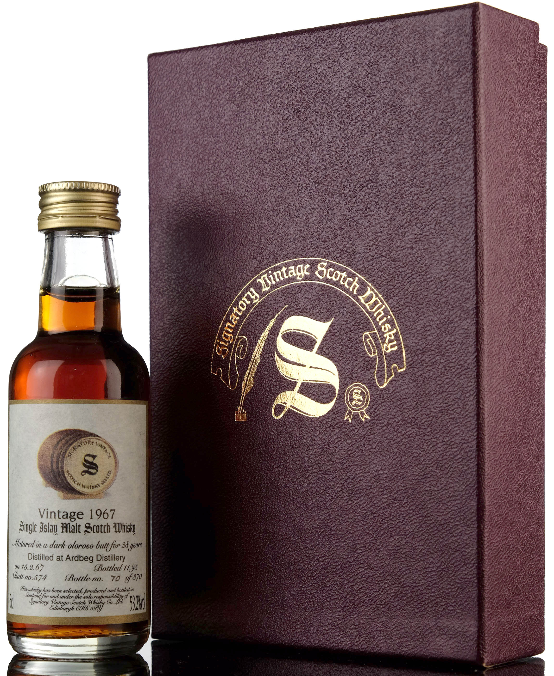 Ardbeg 1967-1995 - 28 Year Old - Signatory Vintage Miniature