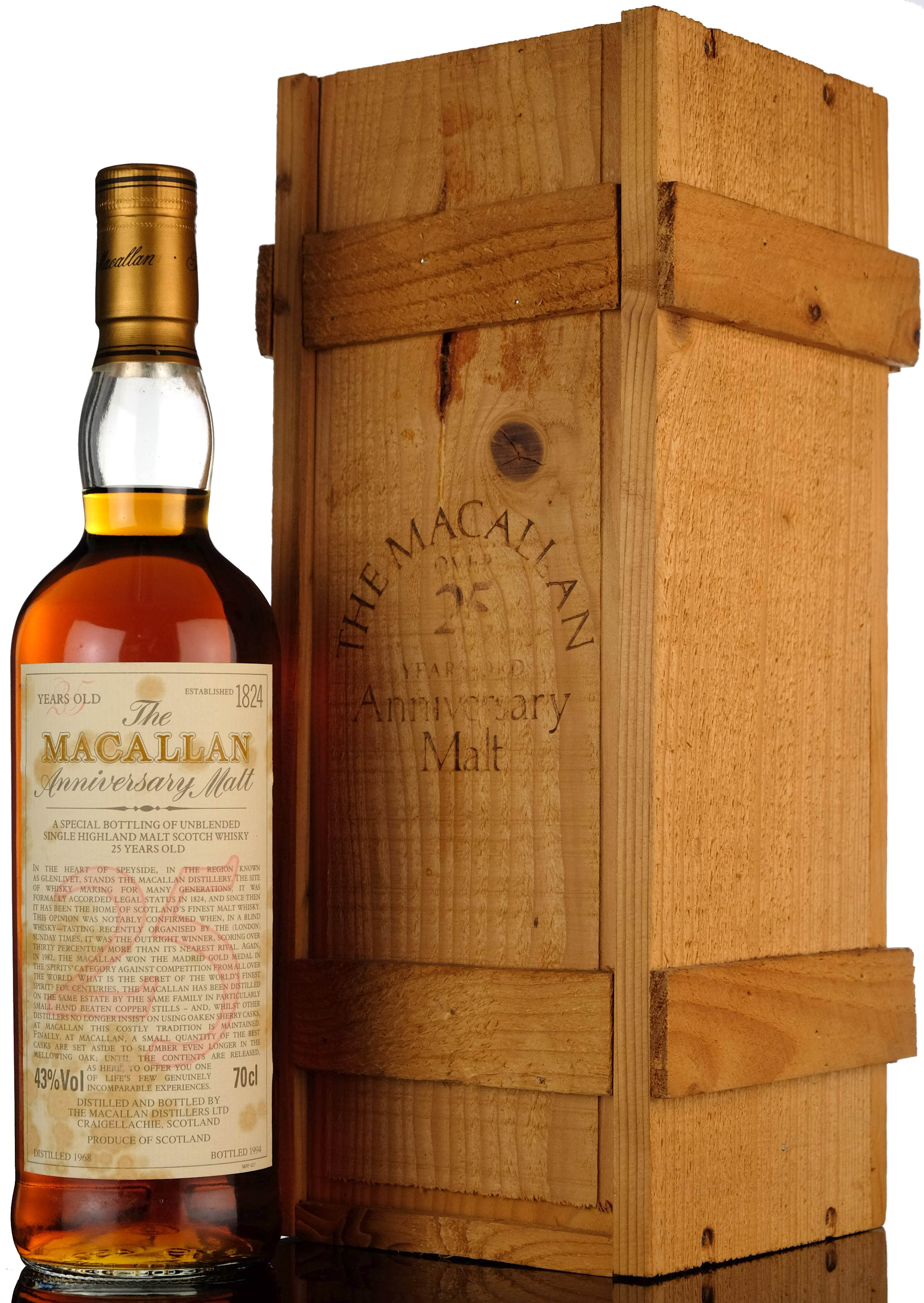 Macallan 1968-1994 - 25 Year Old Anniversary Malt