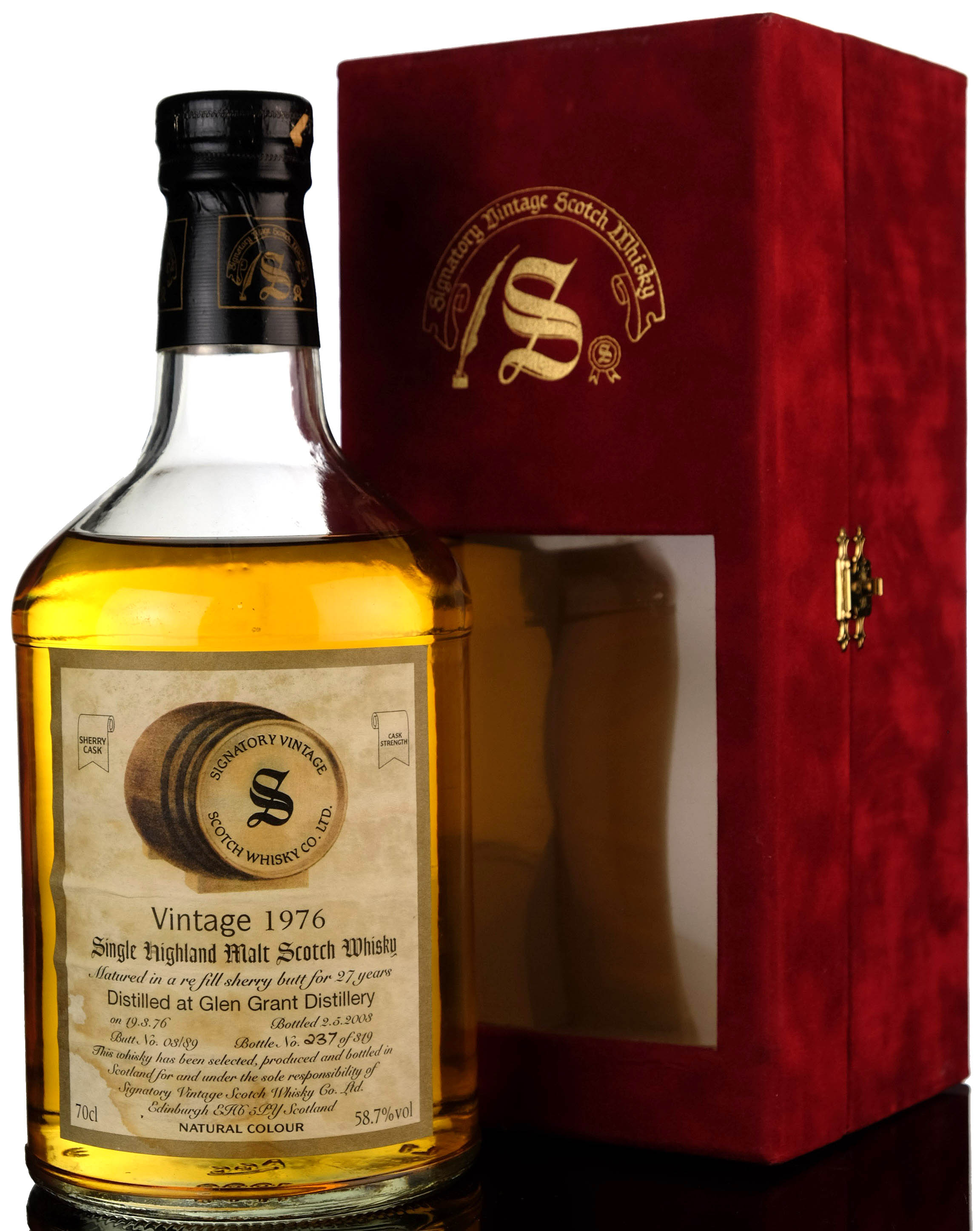 Glen Grant 1976 - 2003 27 Signatory Vintage