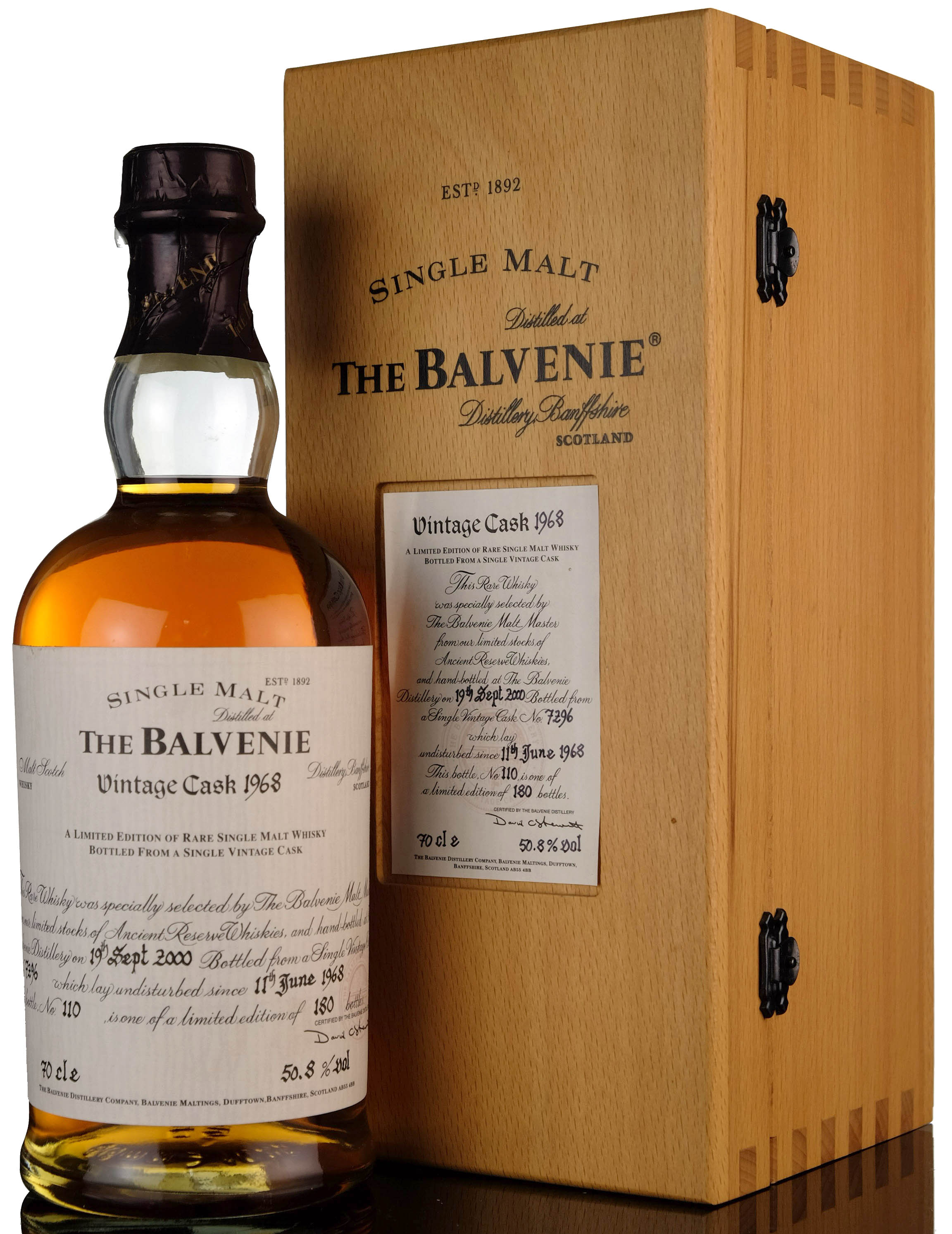 Balvenie 1968-2000 - Single Cask 7296 - 180 Bottles