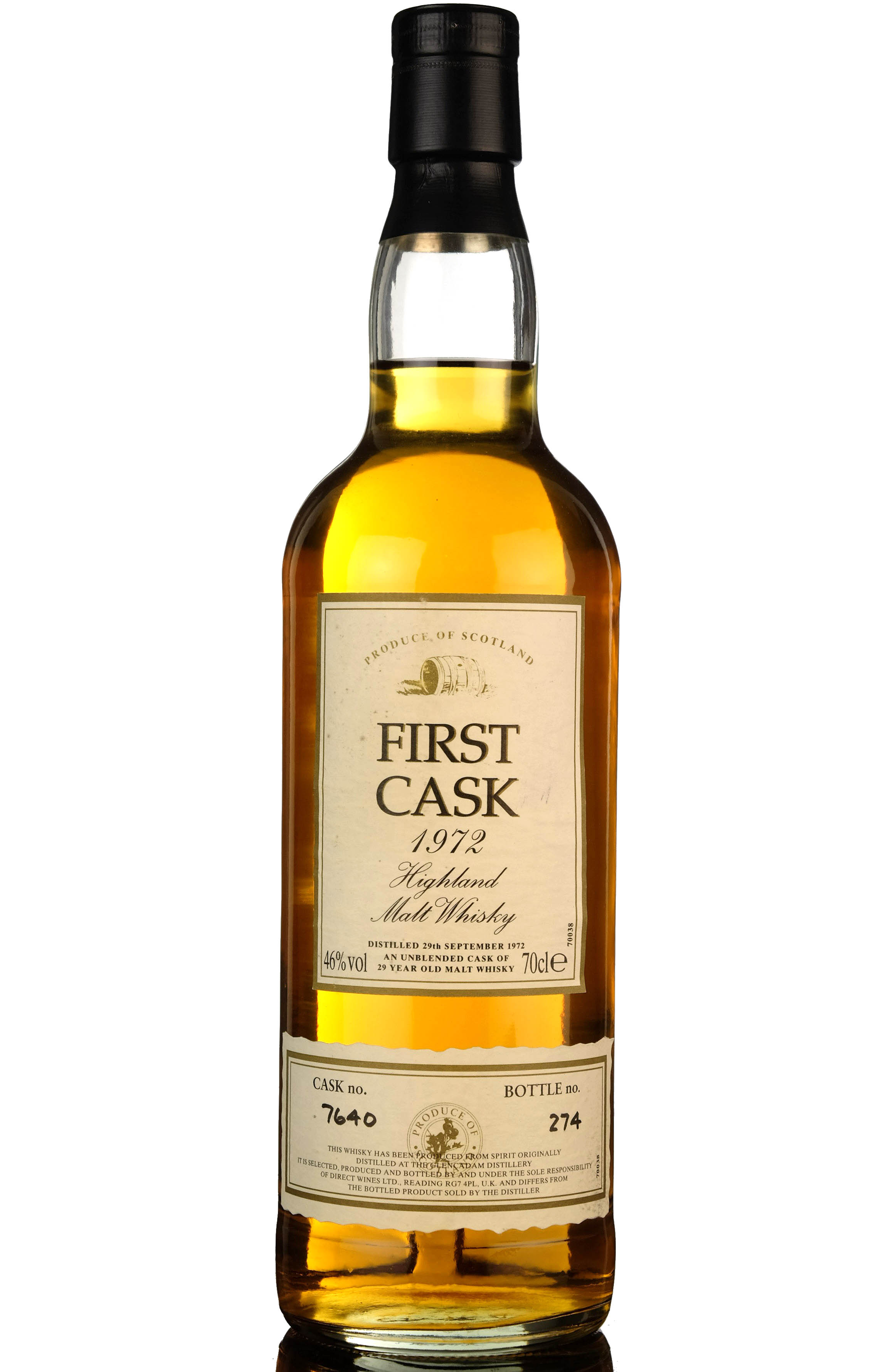 Glencadam 1972  29 Year Old  First Cask 7640
