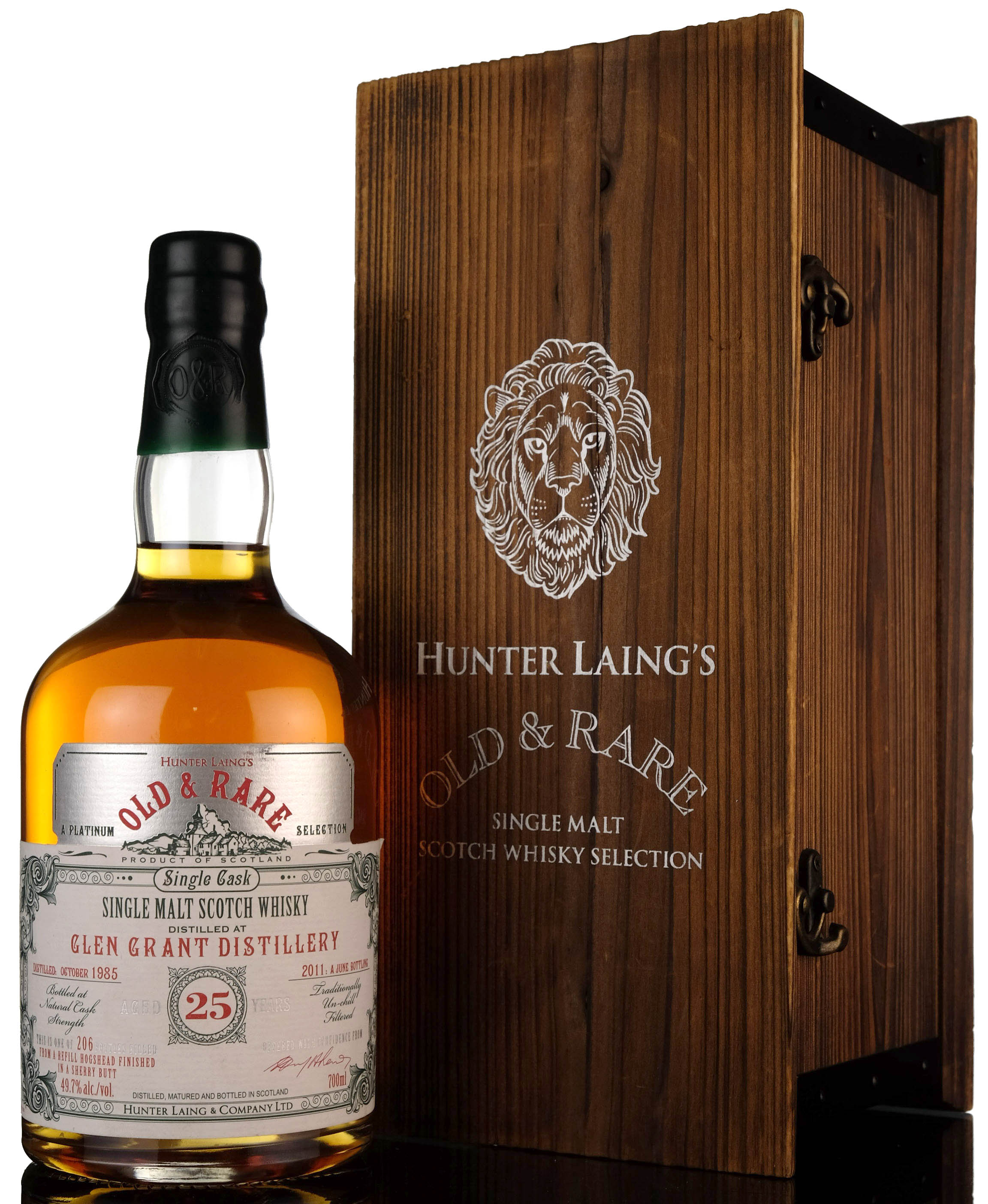 Glen Grant 19852011  25 Year Old  Hunter Laing  Old  Rare Platinum Selection