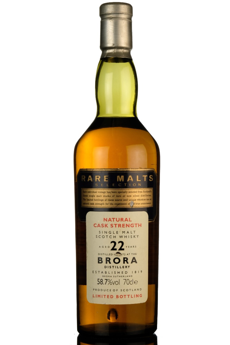 Brora 1972 - 22 Year Old - Rare Malts 58.7%