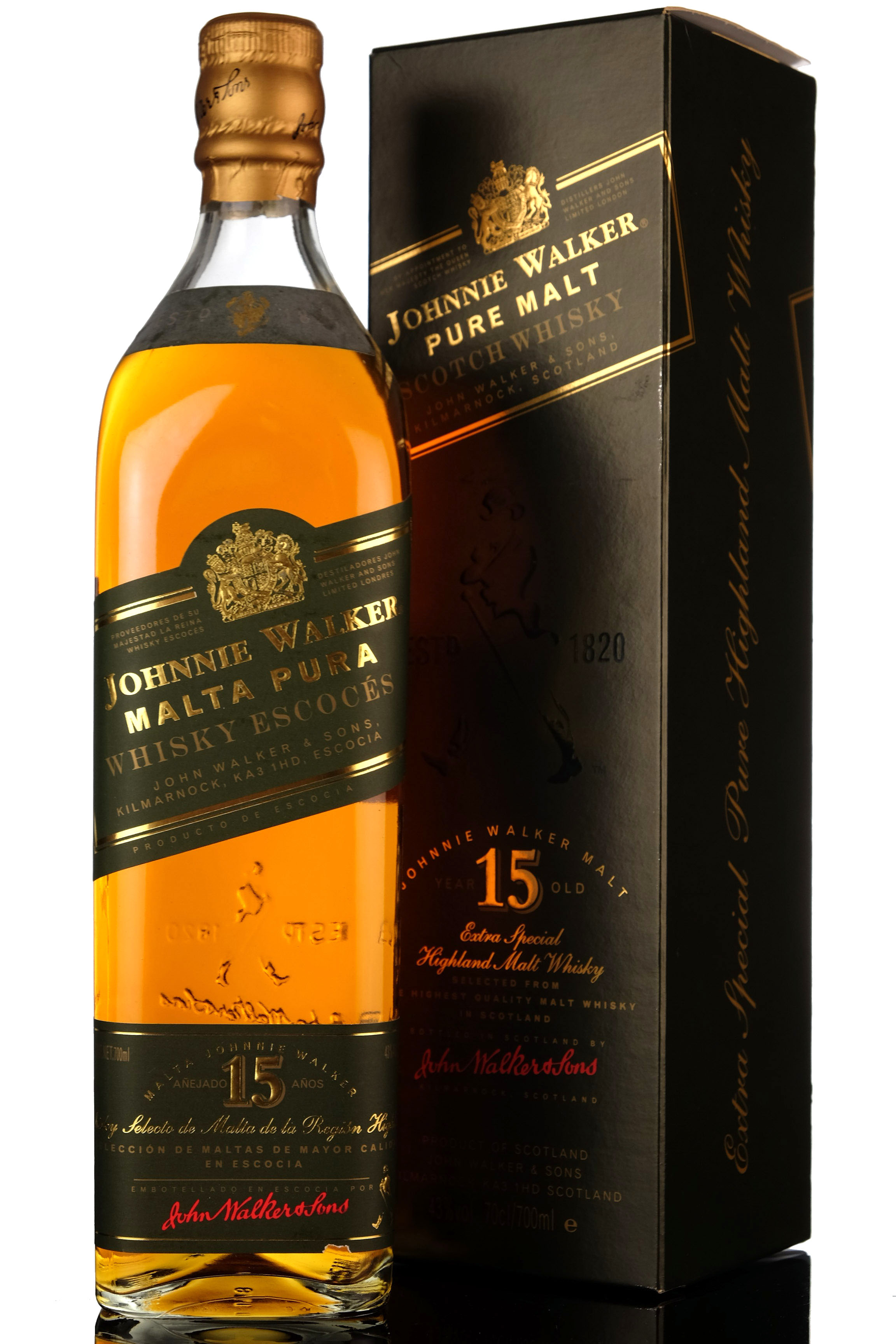 Johnnie Walker 15 Year Old  Malta Pura
