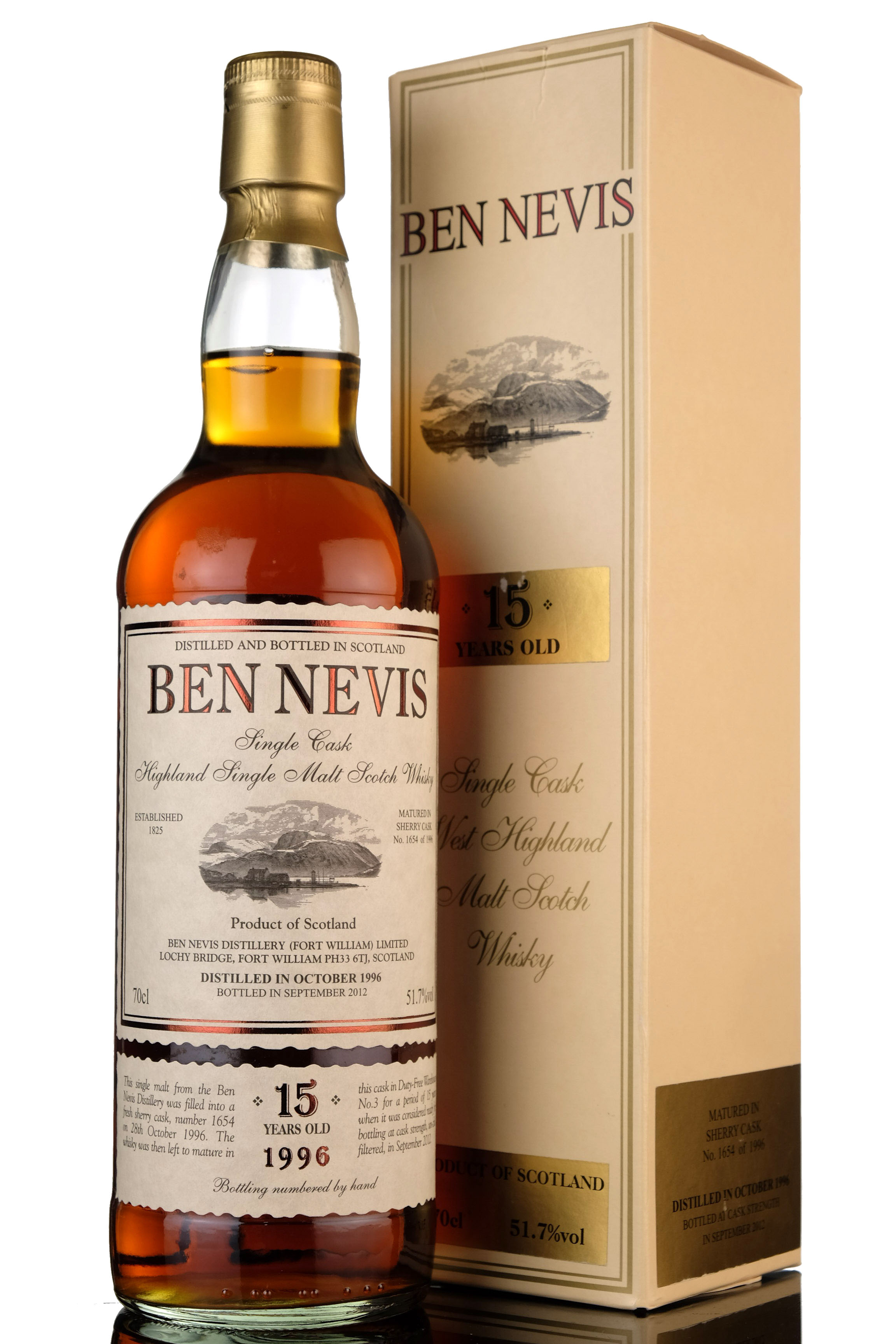 Ben Nevis 1996-2012 - 15 Year Old - Single Sherry Cask 1654