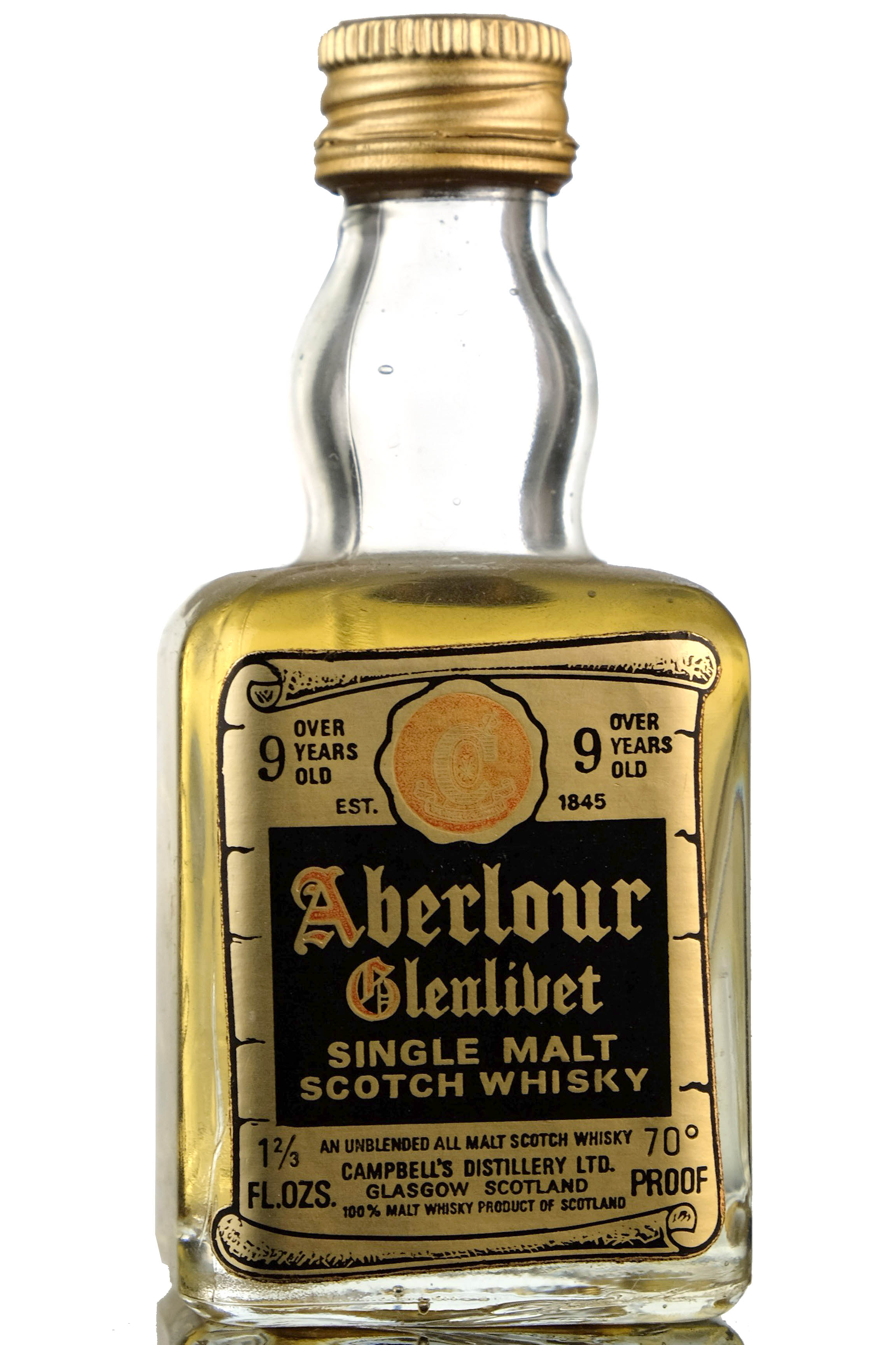 Aberlour-Glenlivet 9 Year Old - 70 Proof Miniature