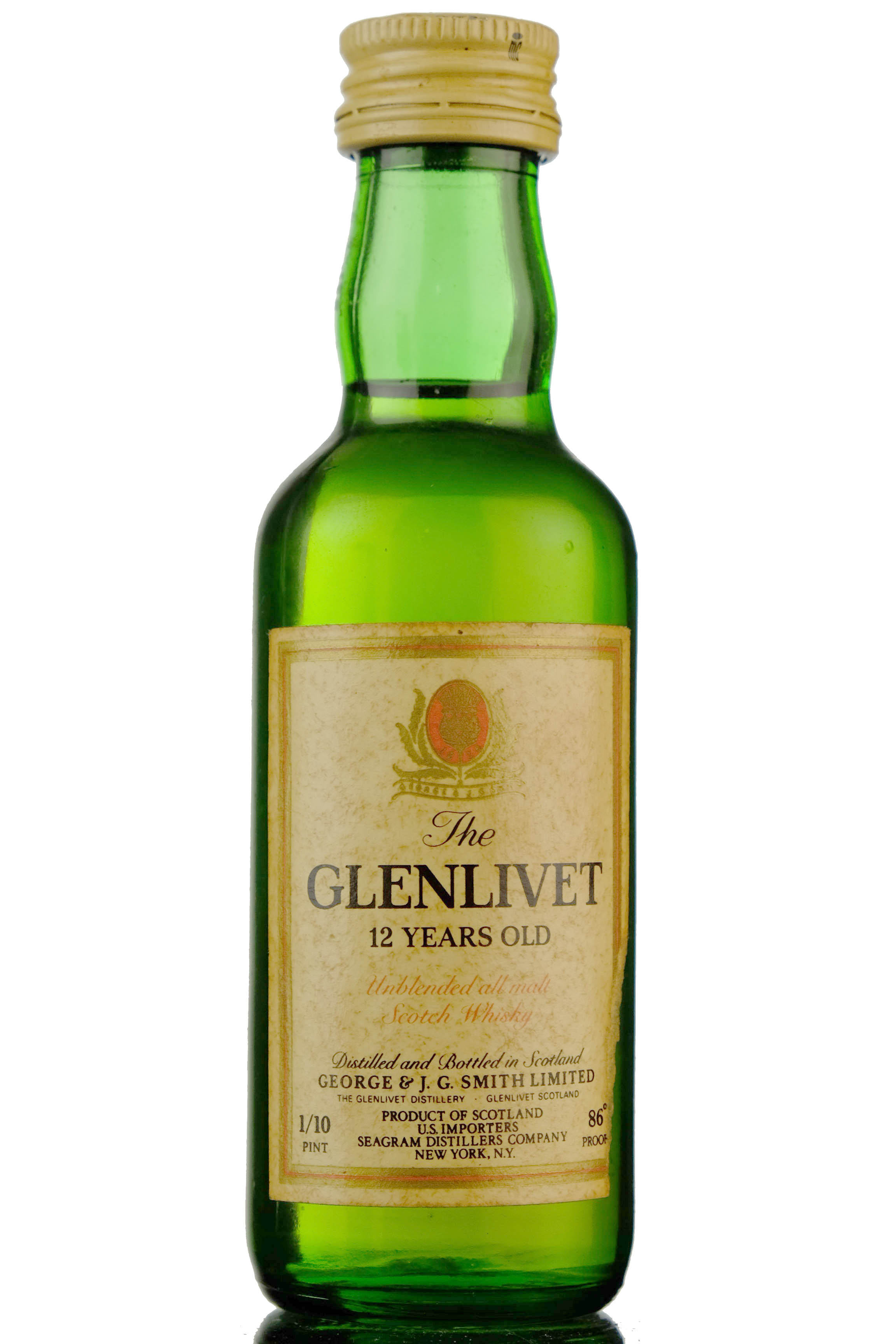 Glenlivet 12 Year Old - Unblended Miniature