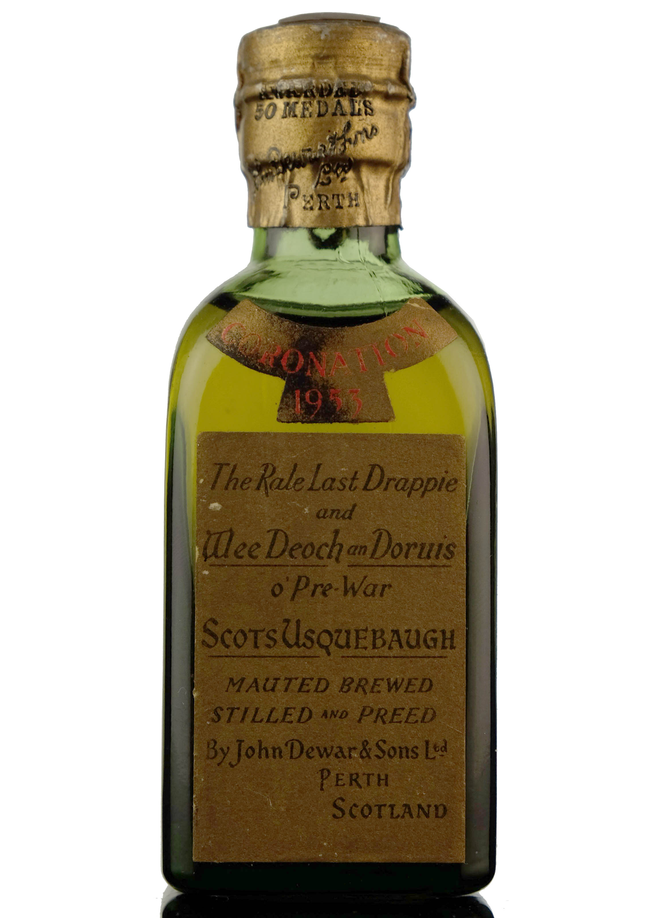 Dewars Coronation 1953 - Miniature