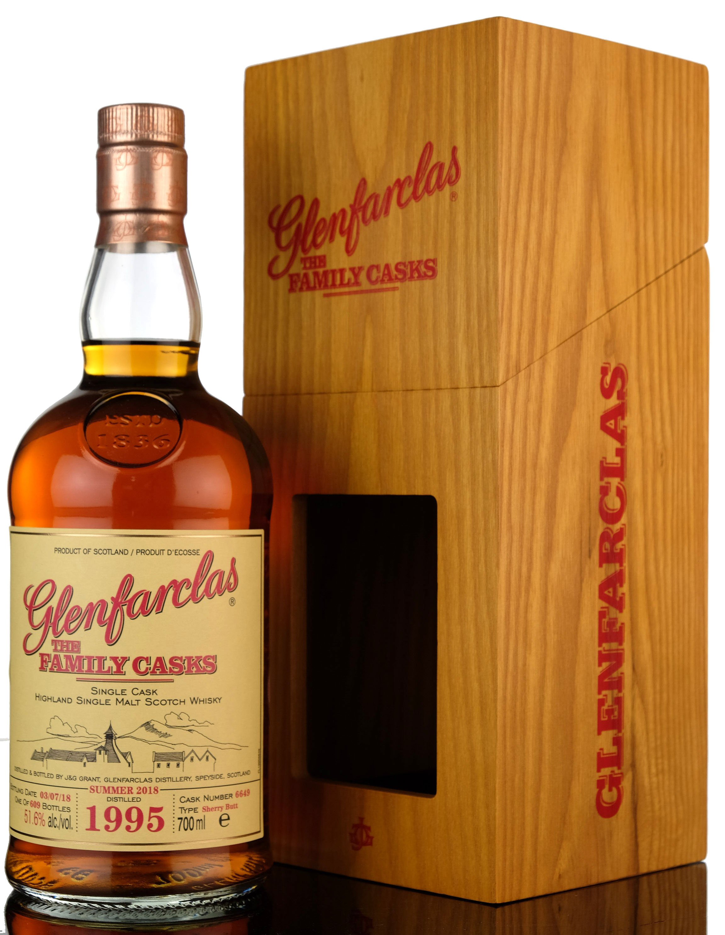 GLENFARCLAS 1995-2018 - THE FAMILY CASKS 6649