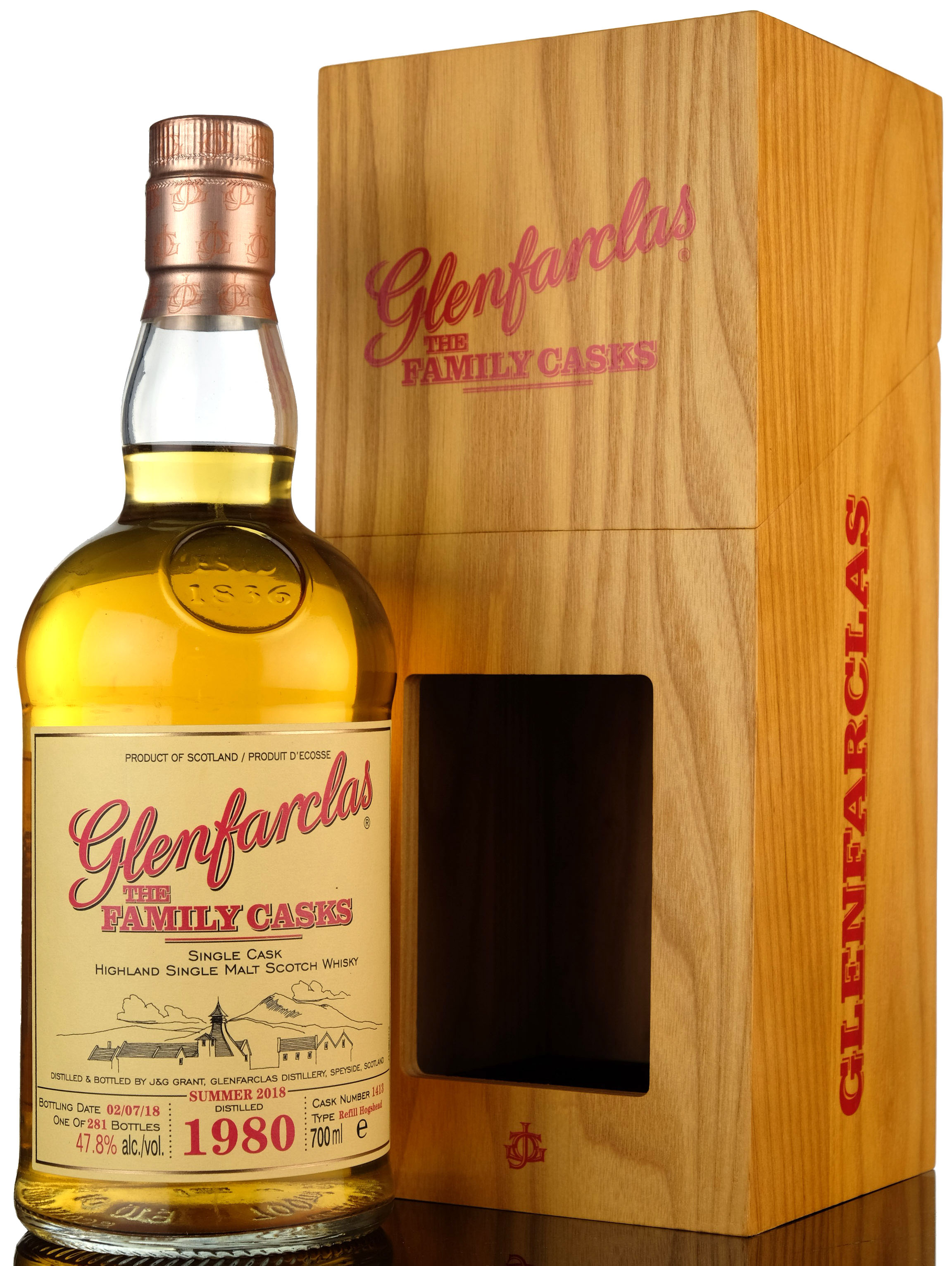 Glenfarclas 1980-2018 - The Family Casks - Single Cask 1413