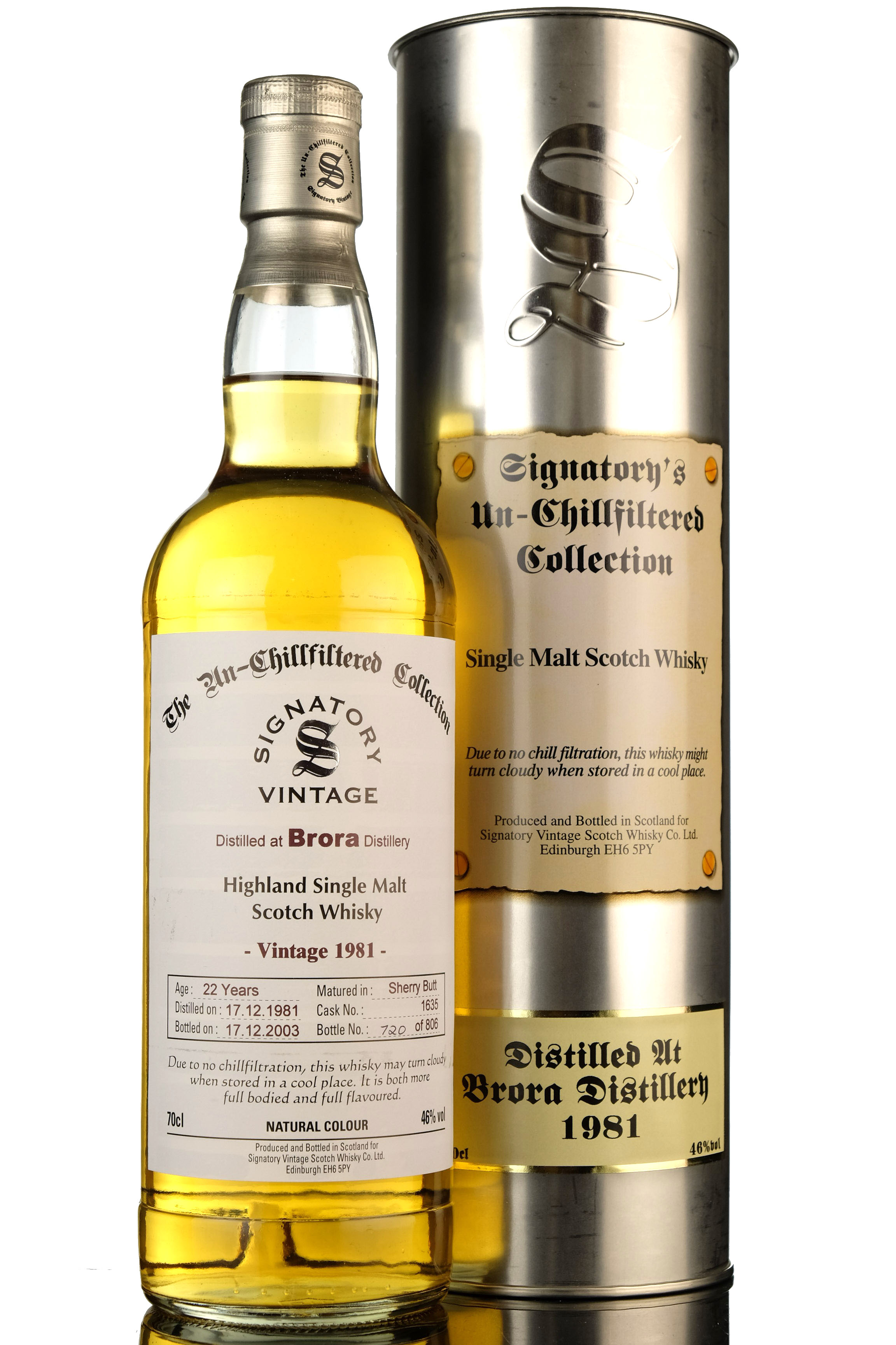 Brora 1981 - 2003 22 Signatory Vintage