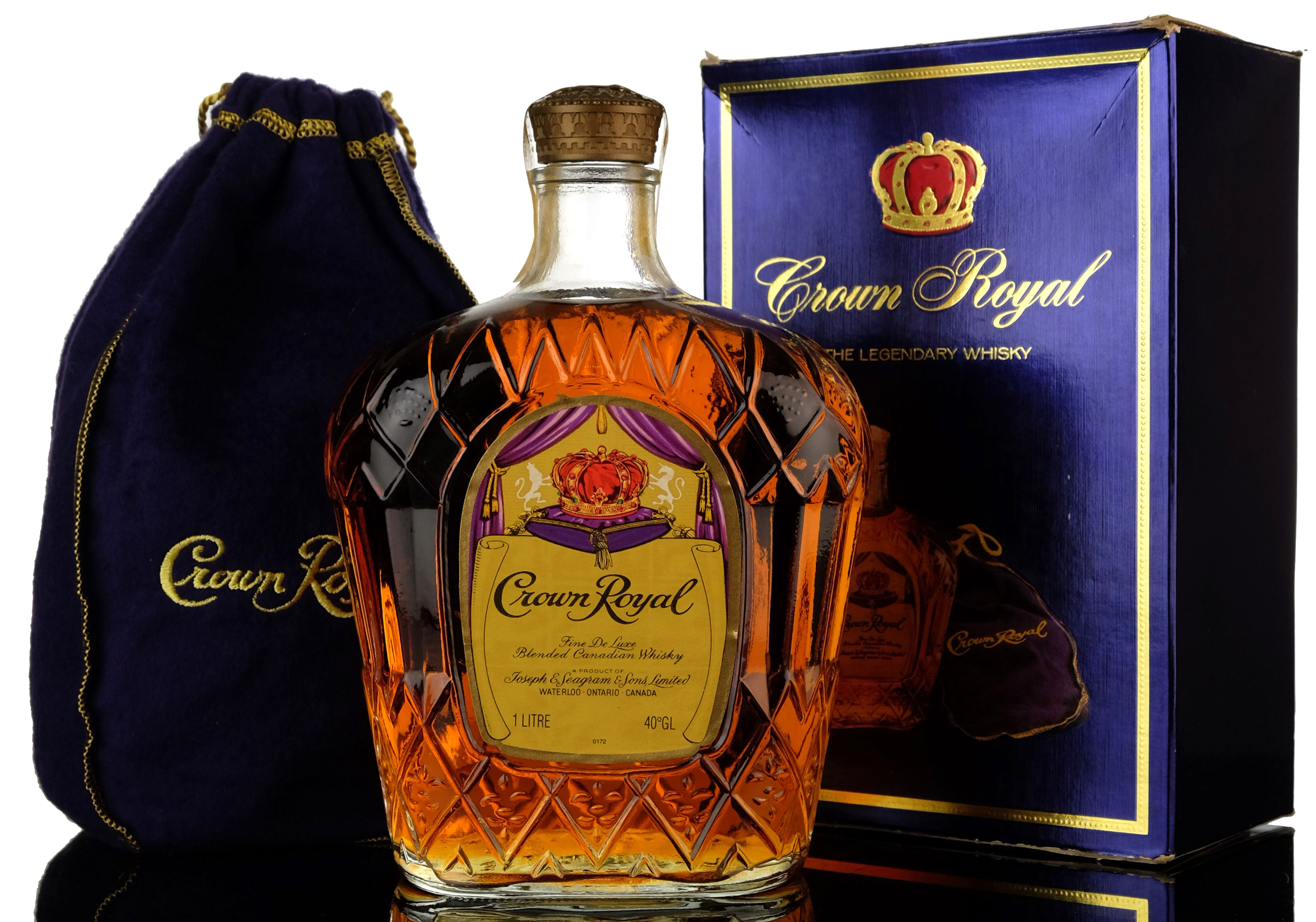 Crown Royal 1976  Canadian Whiskey  1 Litre
