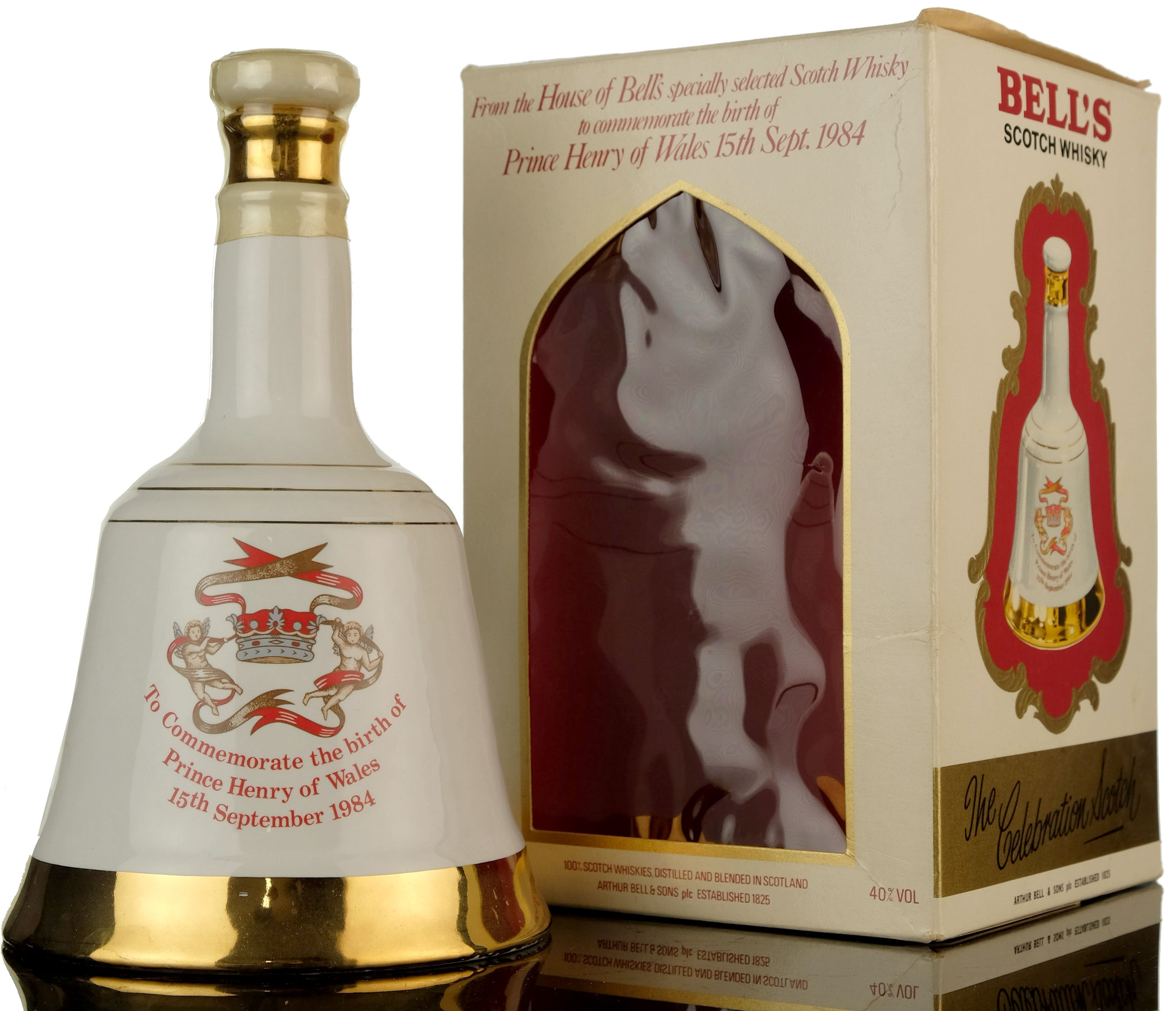 Bells Commemorate Decanter - The Birth Of Prince Henry Of Wales 1984
