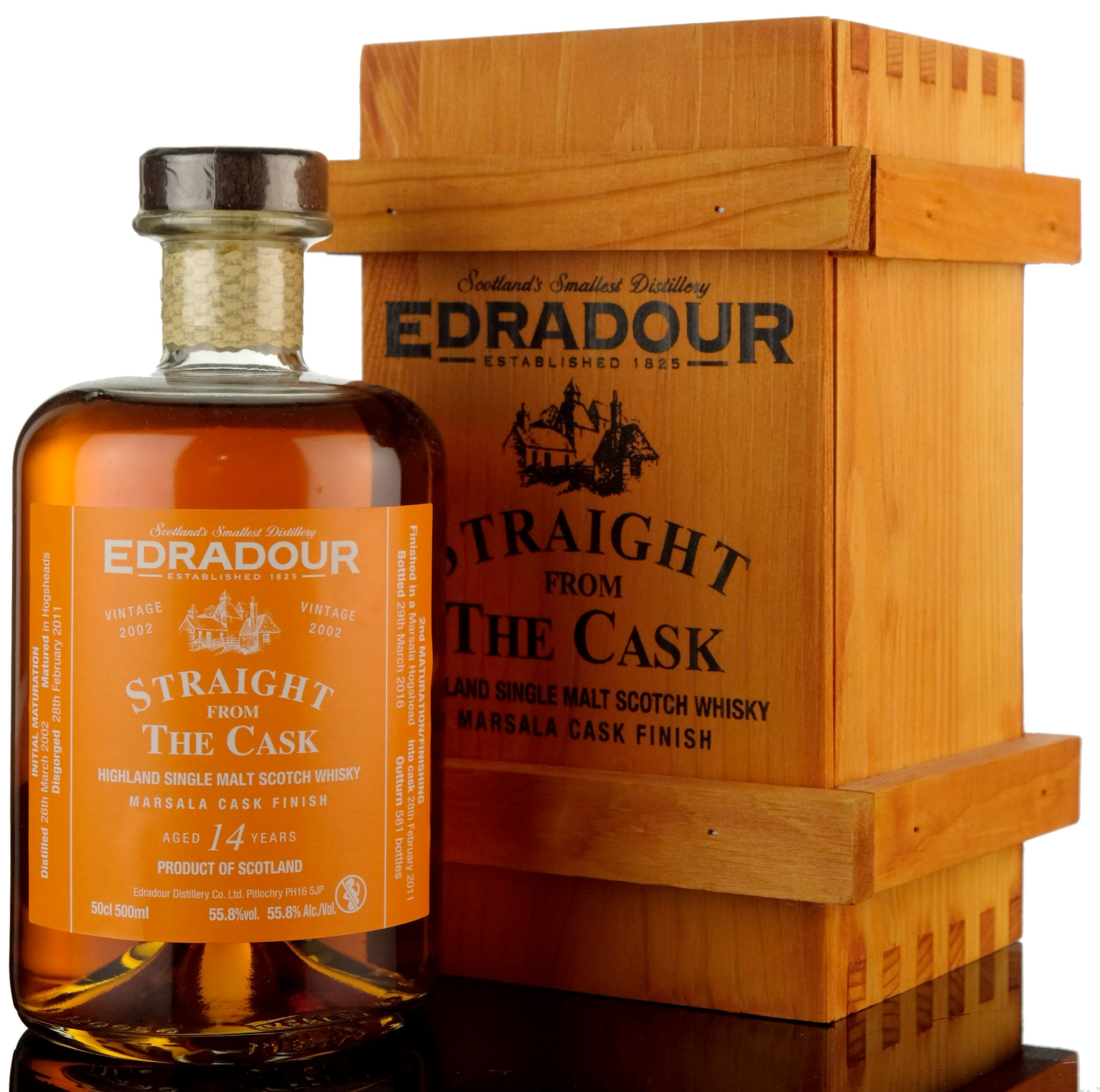 Edradour 20022016 14 Year Old Straight From The Cask Marsala Cask Finish