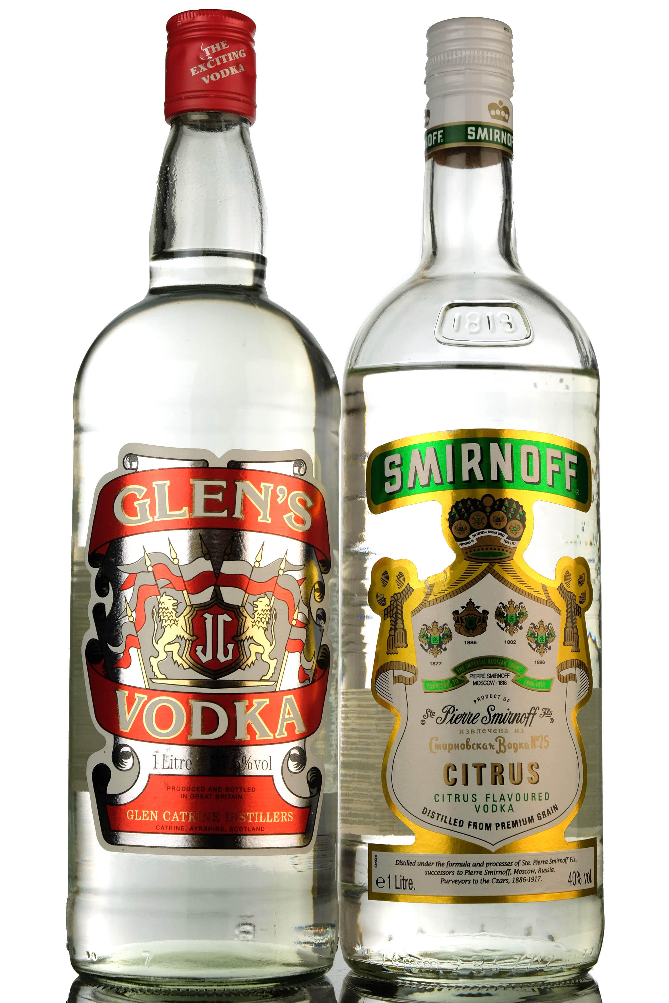 2 x Vodkas  1 Litres