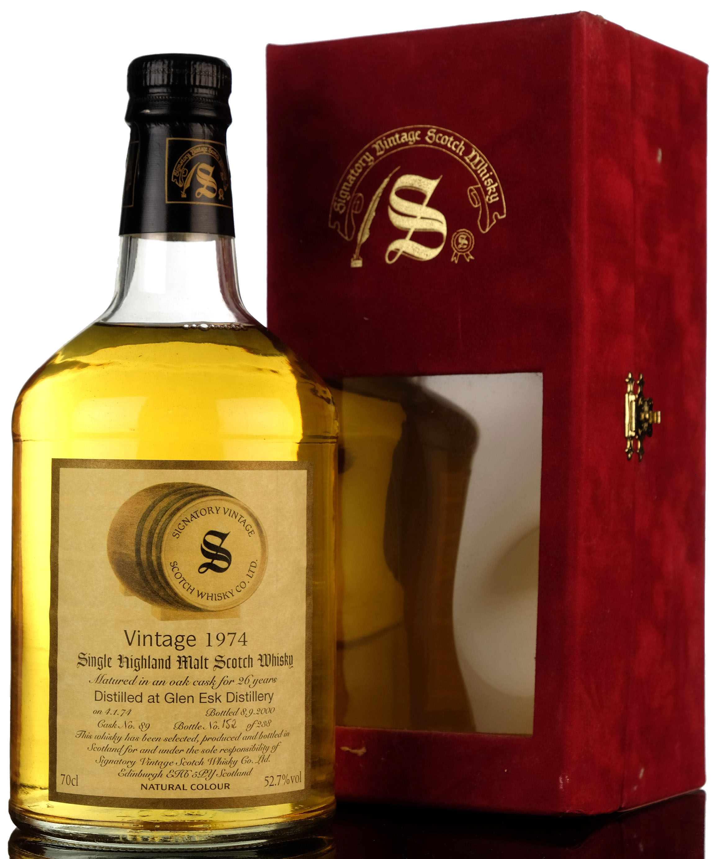 Glenesk 1974-2000 - 26 Year Old - Signatory Vintage
