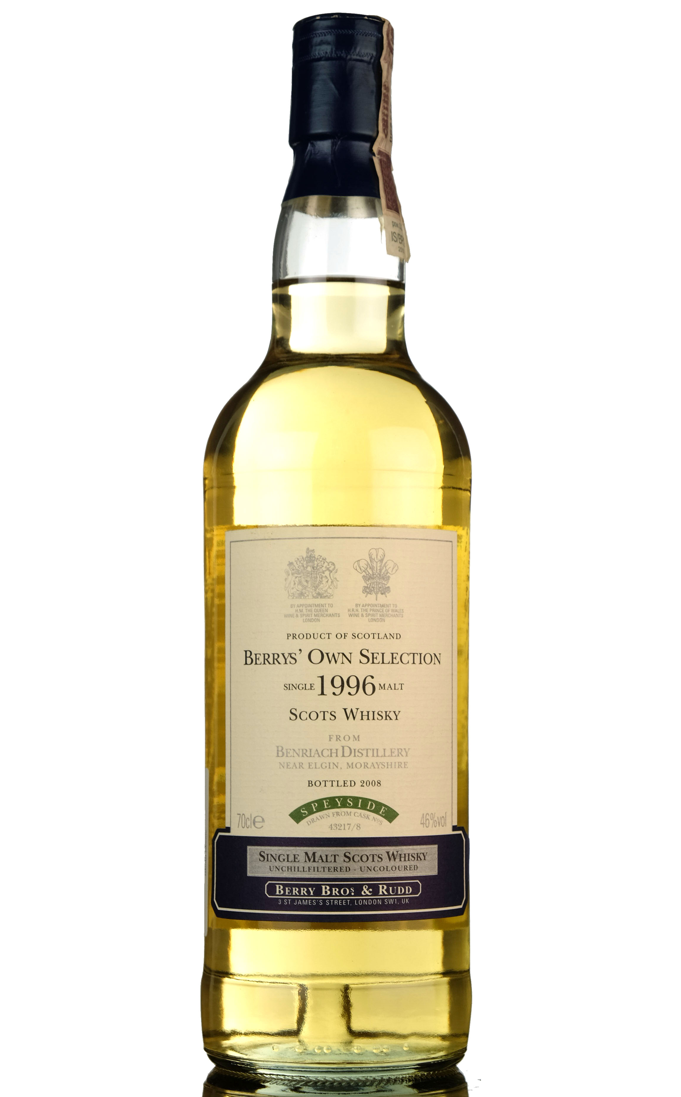 Benriach 1996-2008 - Berry Bros & Rudd