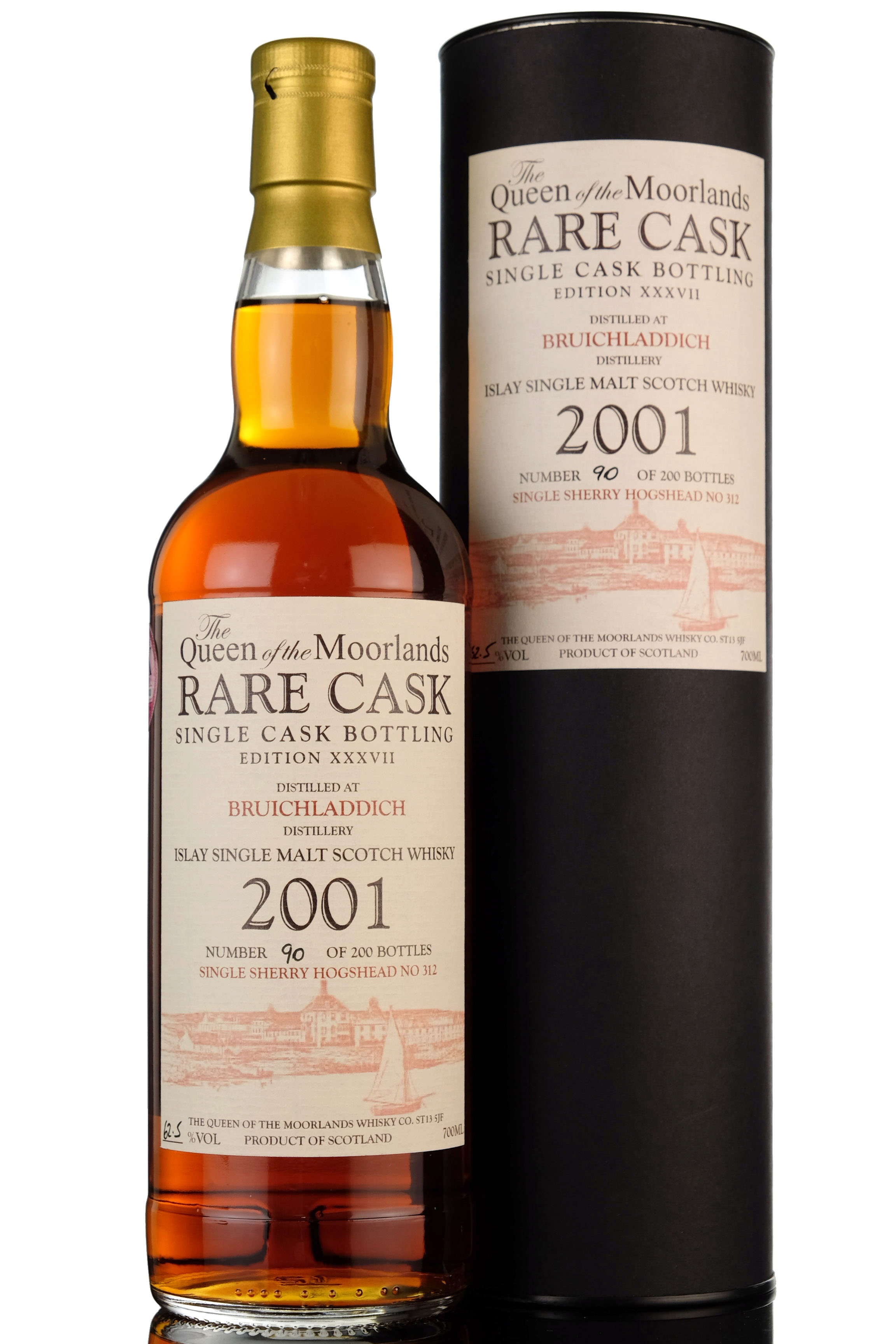 Bruichladdich 2001-2011 - Queen Of The Moorlands - Whisky Online Exclusive