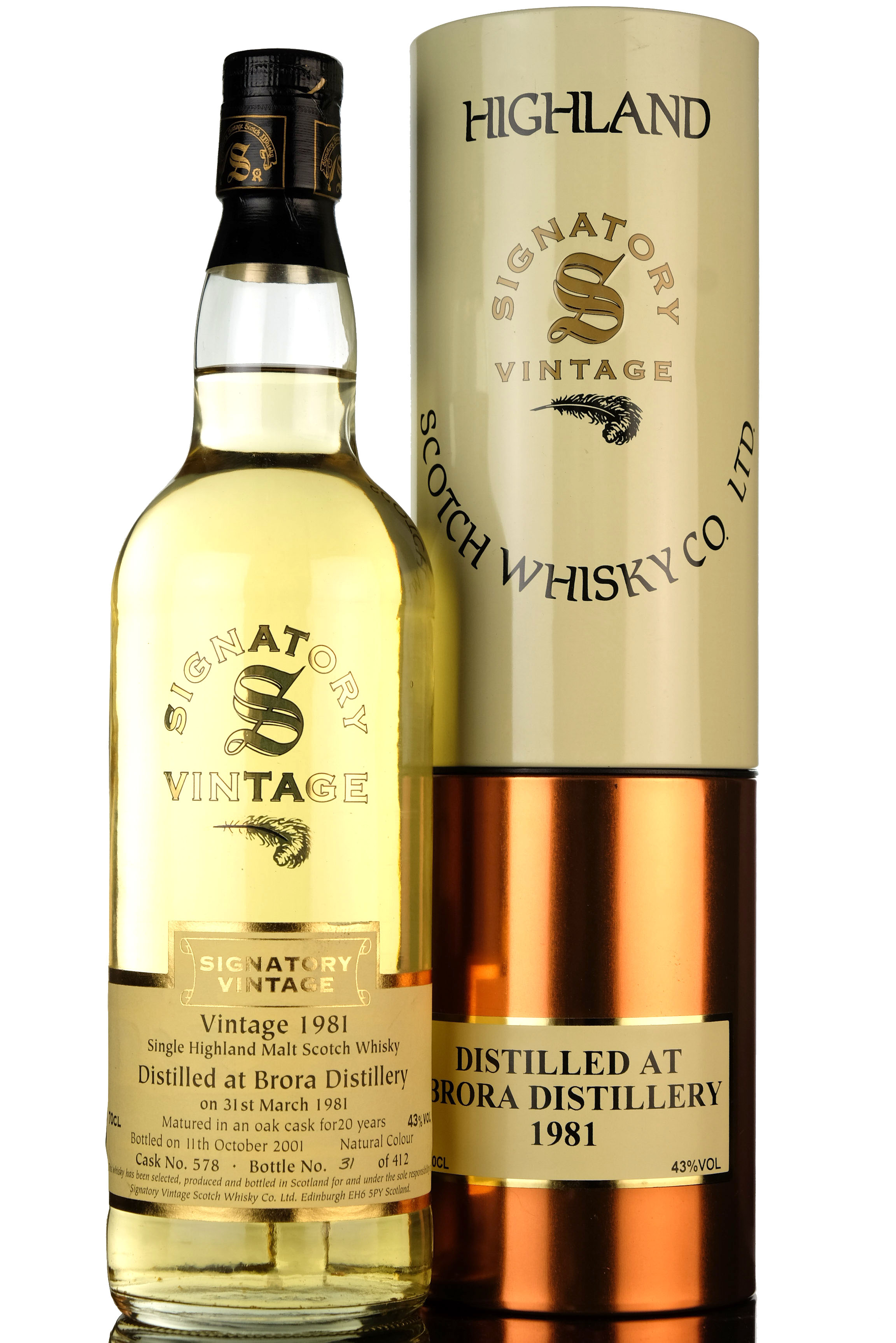 Brora 1981 - 2001 20 Signatory Vintage