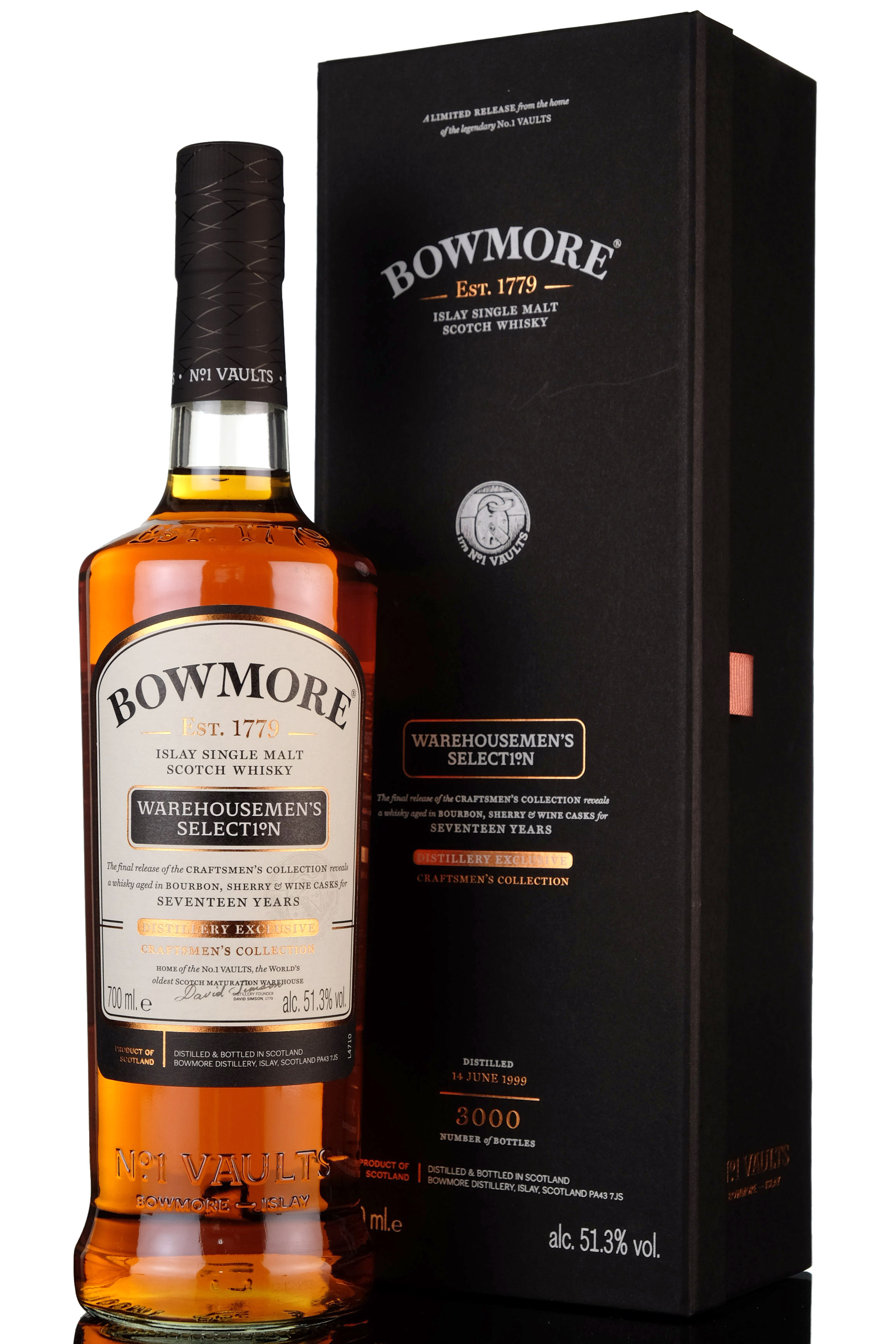 Bowmore 1999 - 17 Year Old - Warehousemens Selection