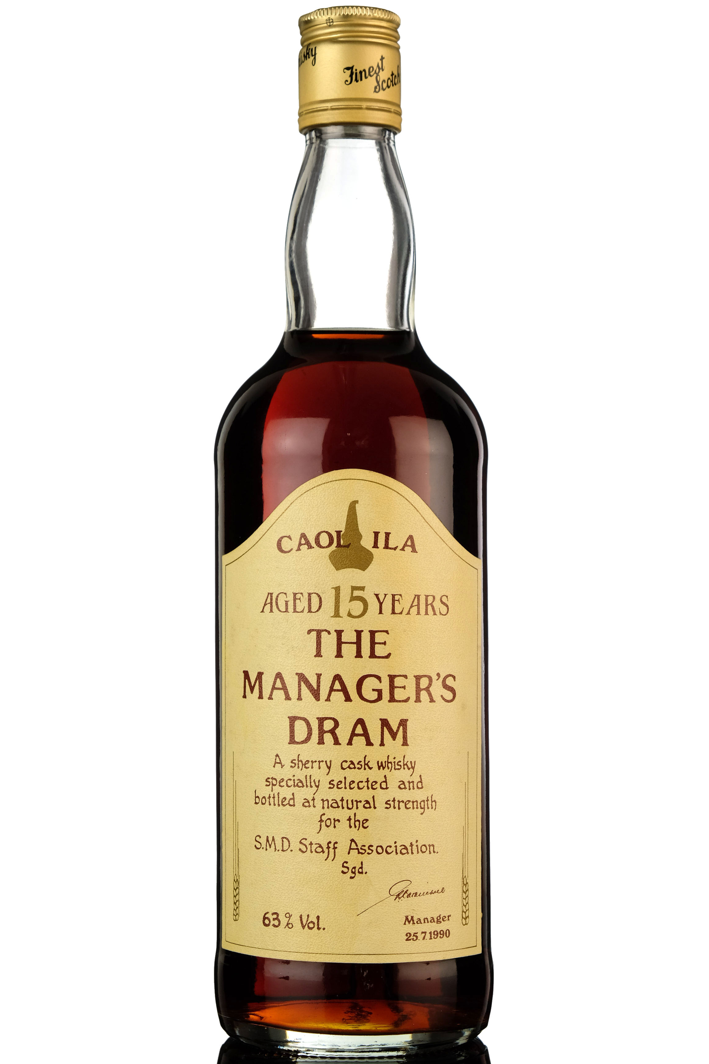 Caol Ila 15 Year Old - Managers Dram 1990