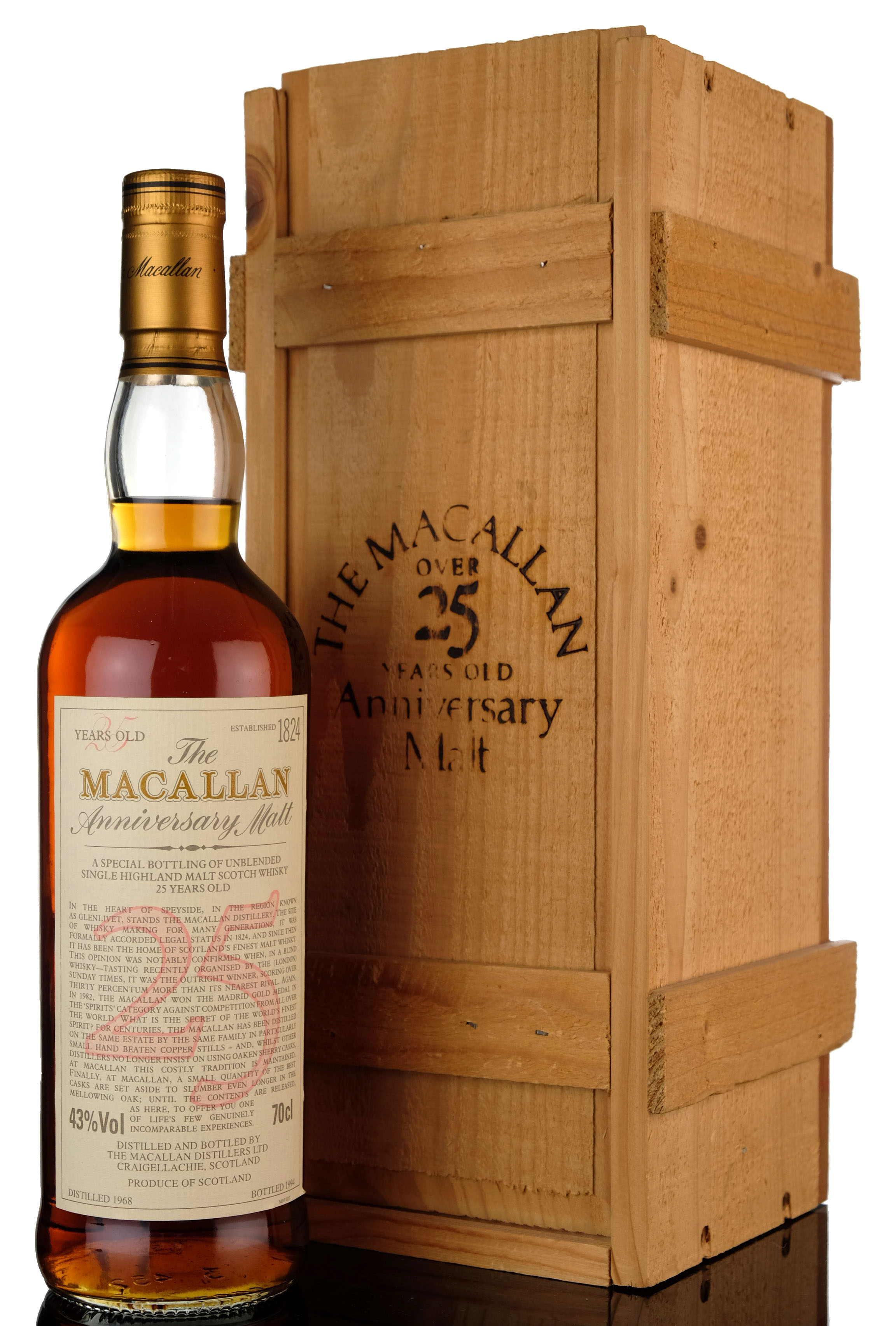 Macallan 1968-1994 - 25 Year Old Anniversary Malt