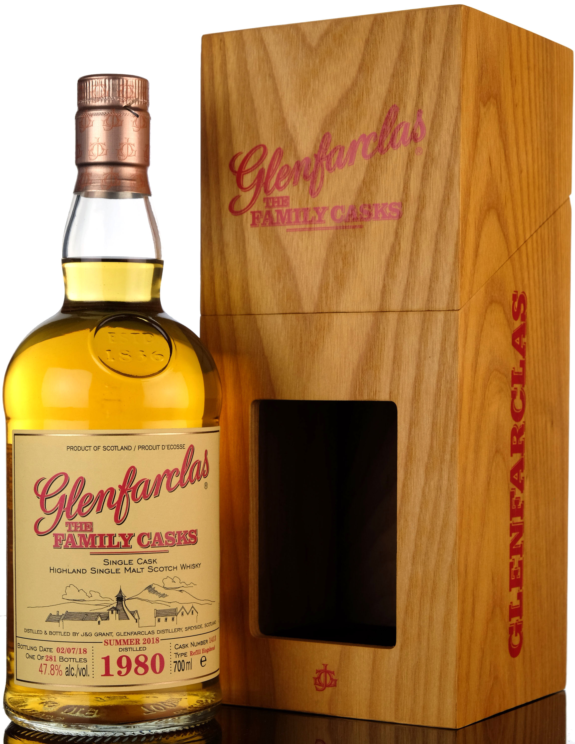 Glenfarclas 1980-2018 - The Family Casks - Single Cask 1413