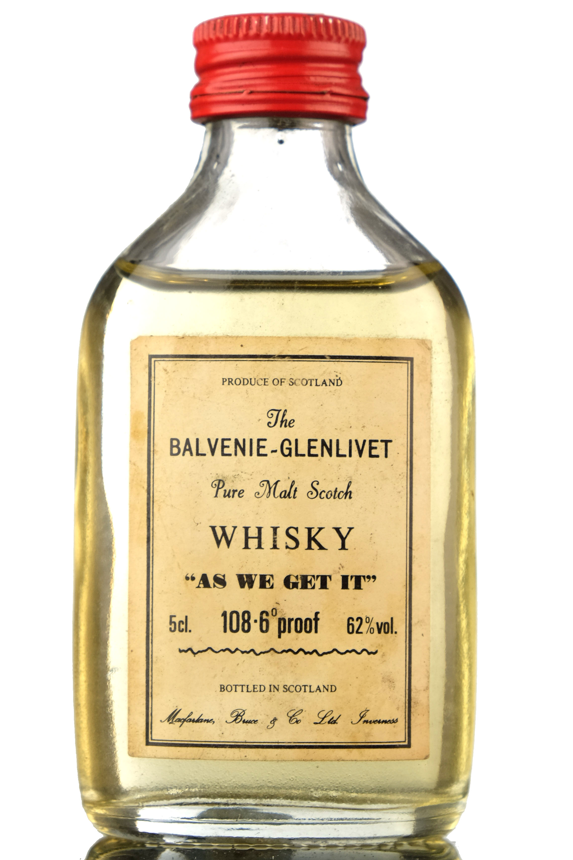 Balvenie-Glenlivet As We Get It - 108.6 Proof Miniature